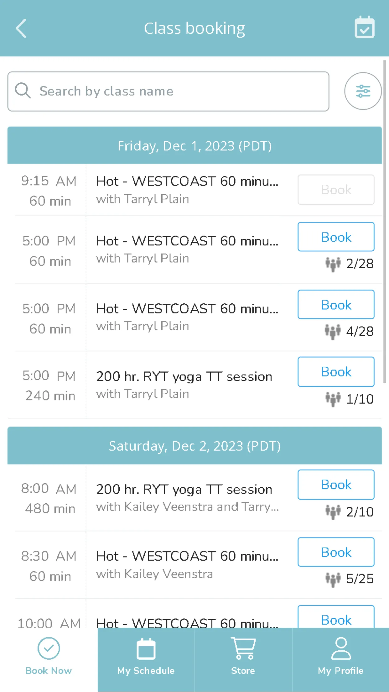 Westcoast Hot Yoga | Indus Appstore | Screenshot