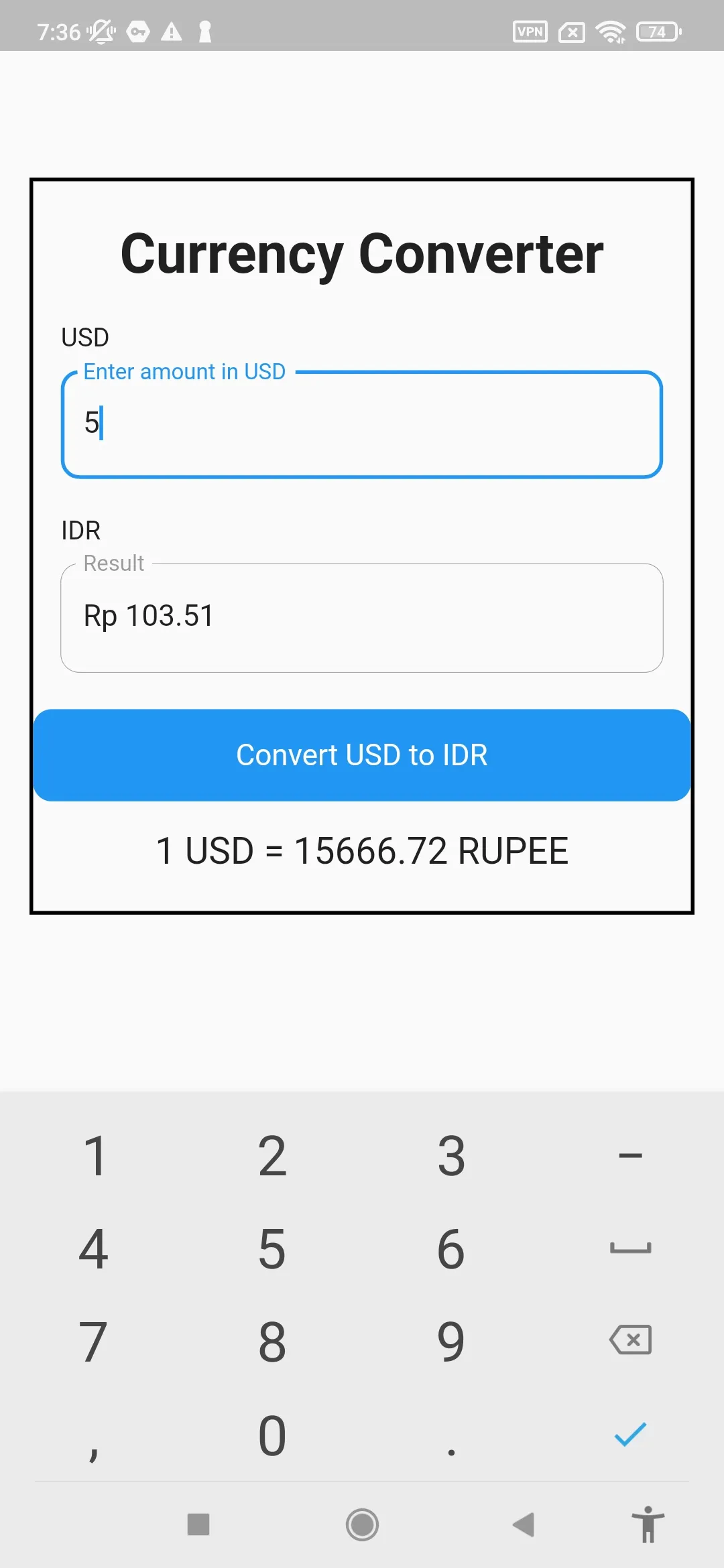 Shbe USD sang IDR | Indus Appstore | Screenshot