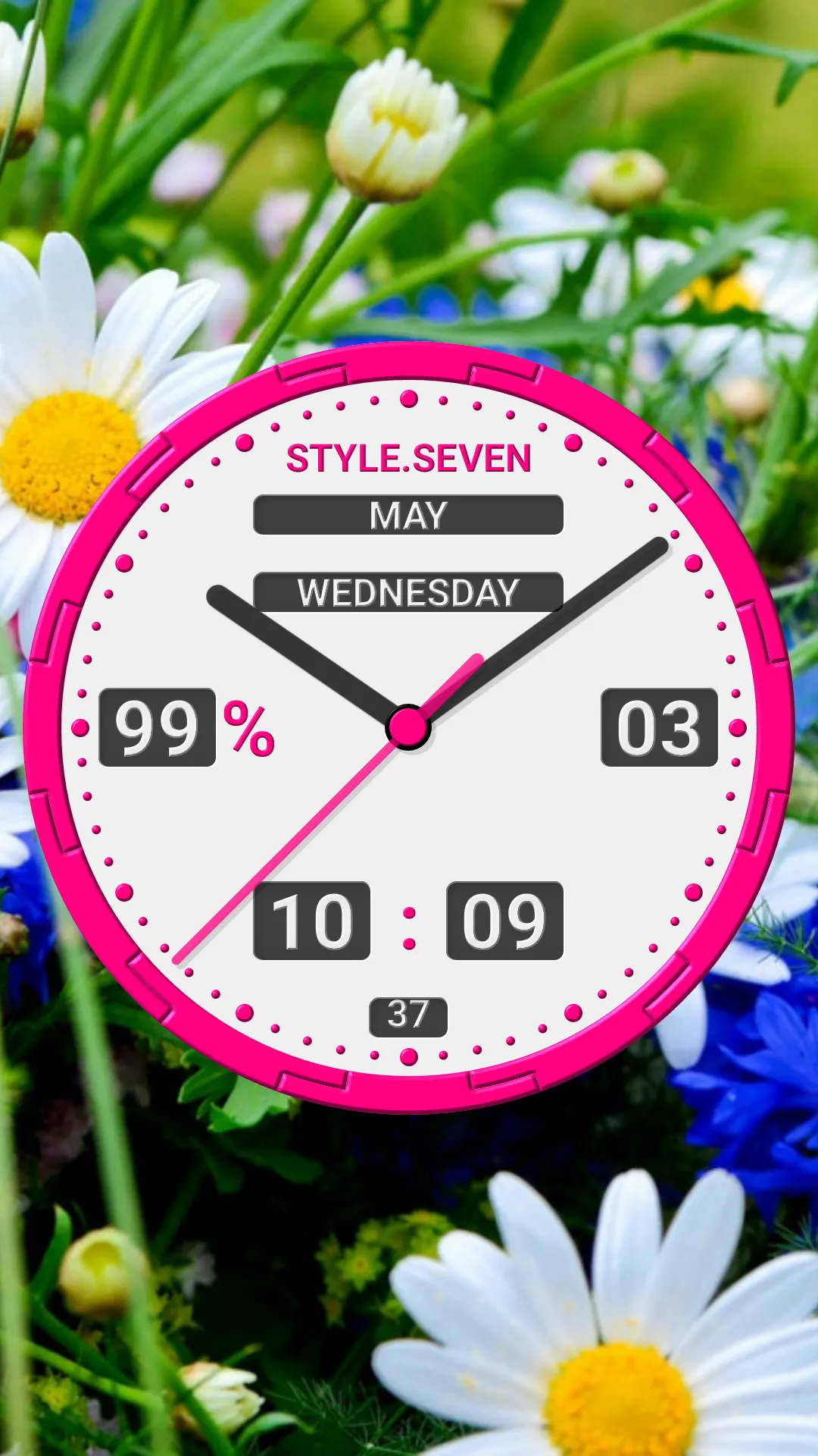 Animated Analog Clock-7 | Indus Appstore | Screenshot