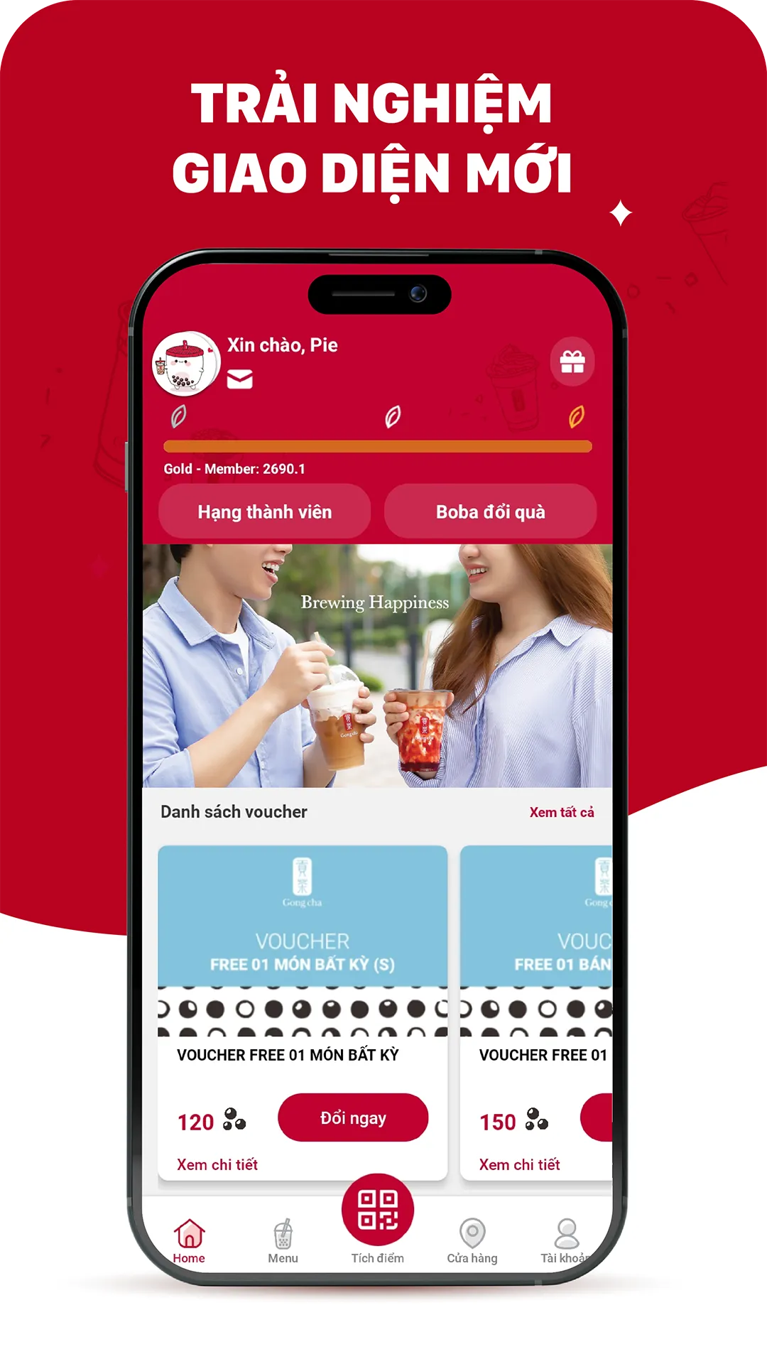 Gong Cha VN | Indus Appstore | Screenshot