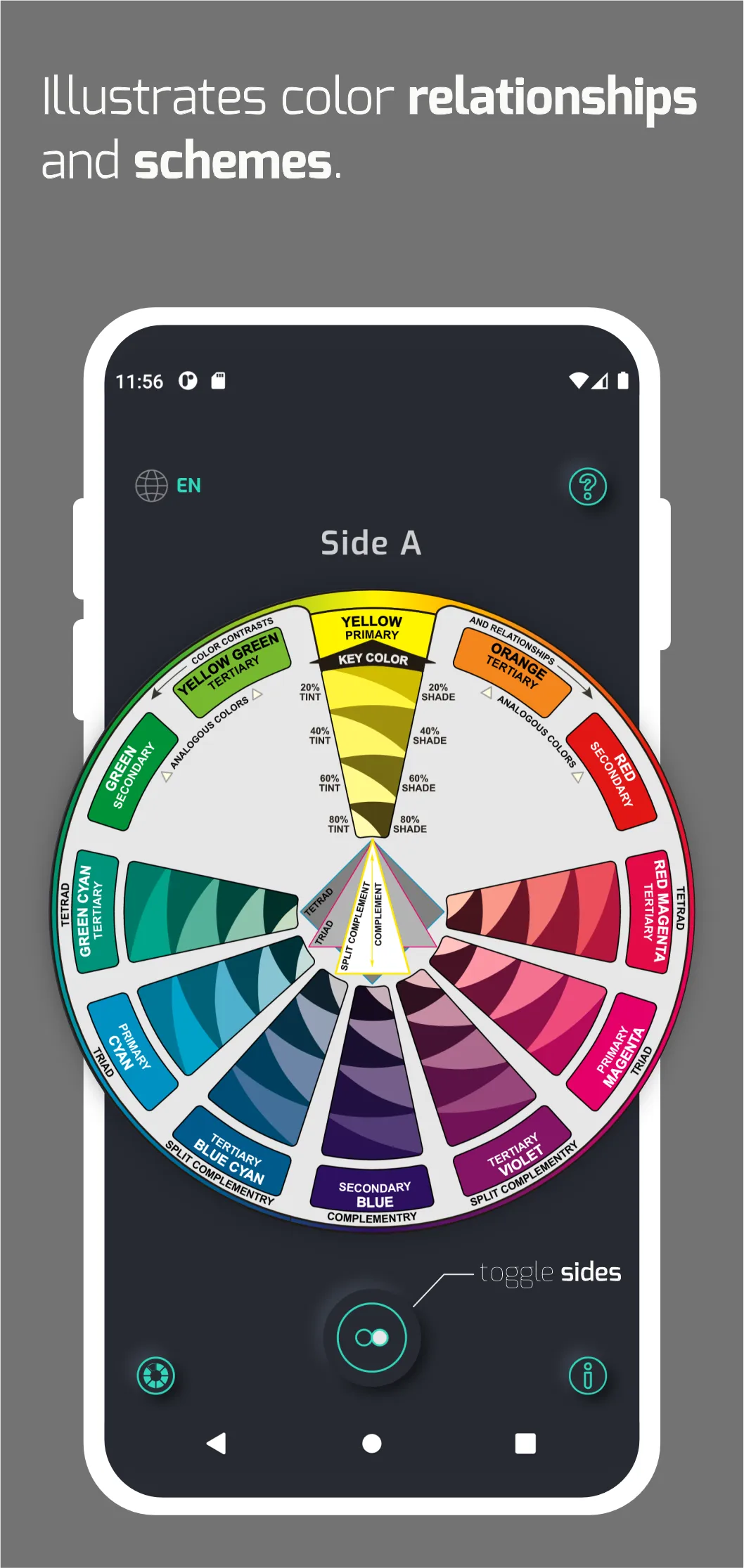 CMY Color Wheel | Indus Appstore | Screenshot