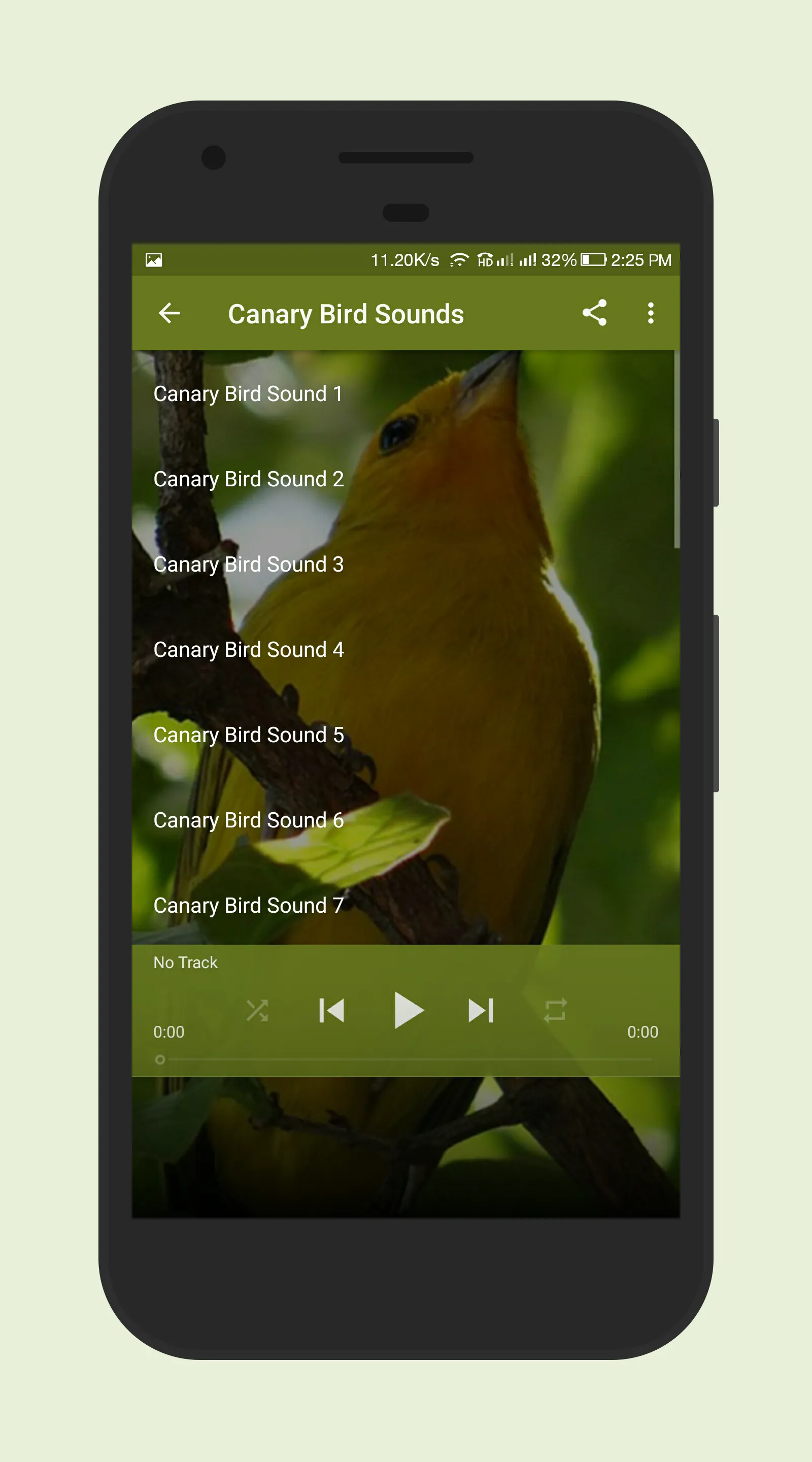 Canary Bird Sounds | Indus Appstore | Screenshot