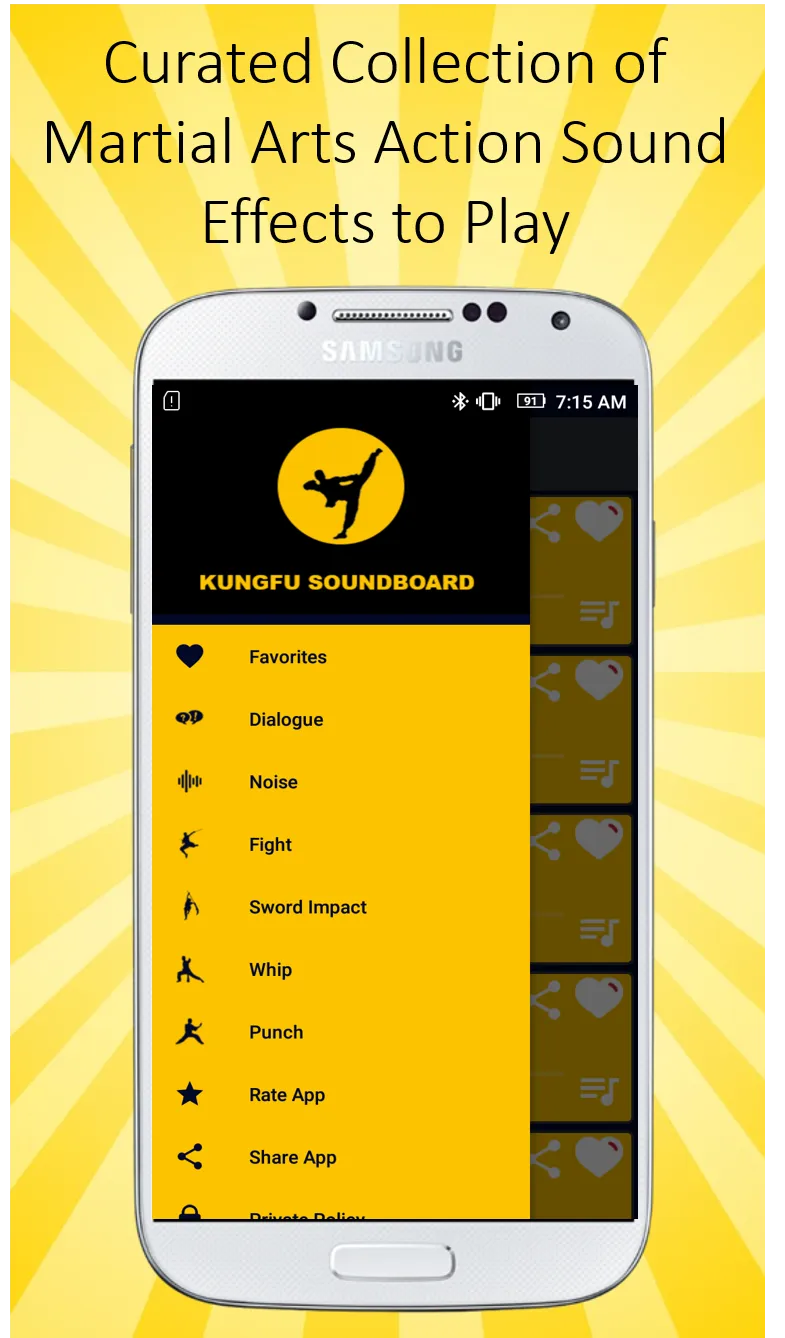 Kung Fu Fighting Soundboard | Indus Appstore | Screenshot