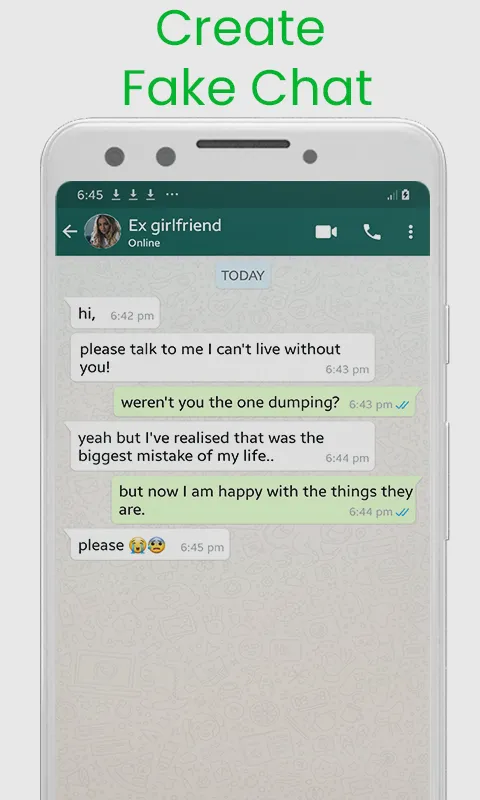 Fake Chat Maker - whatsmock | Indus Appstore | Screenshot