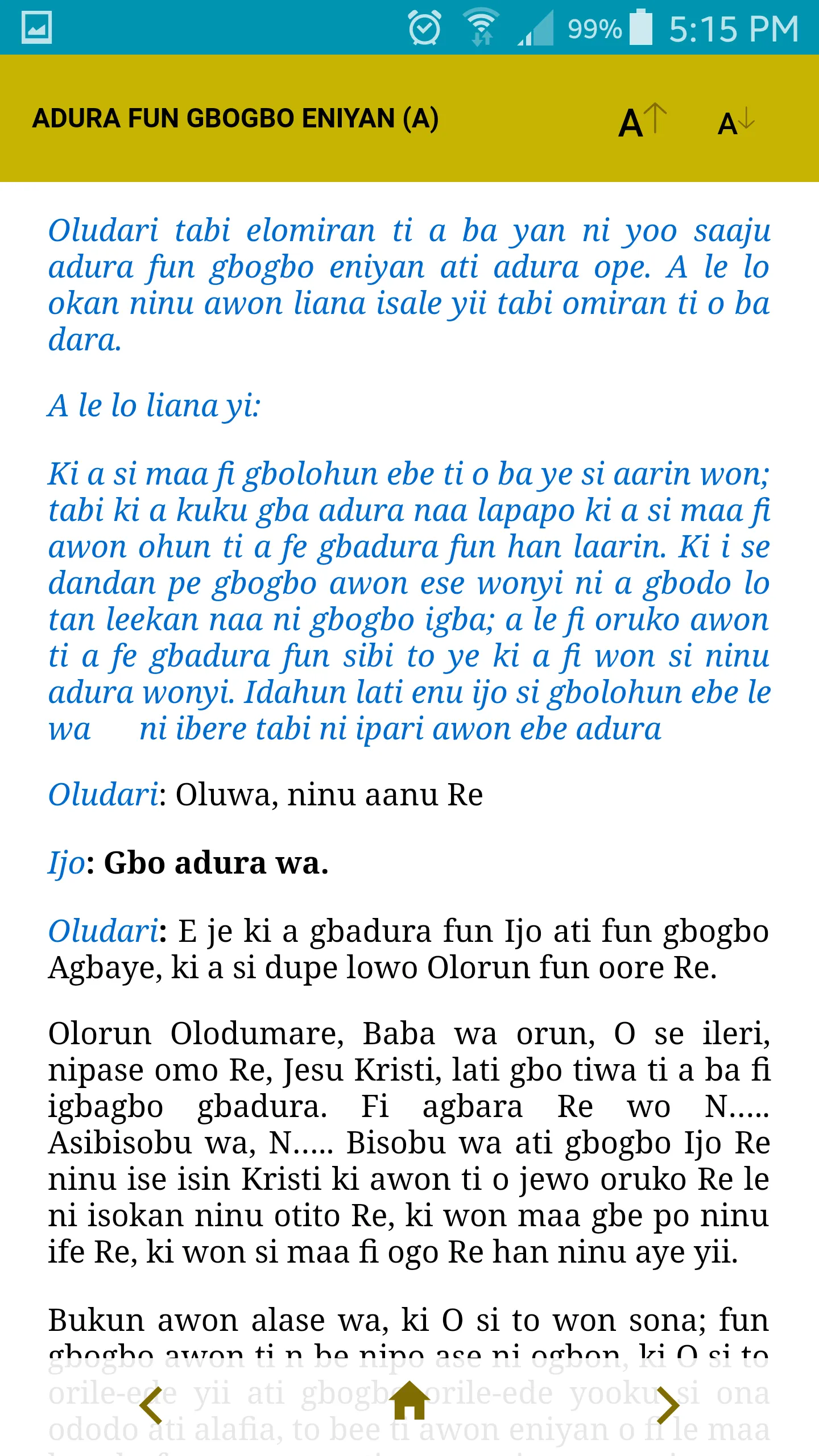 Yoruba Liturgy (CONAC) | Indus Appstore | Screenshot