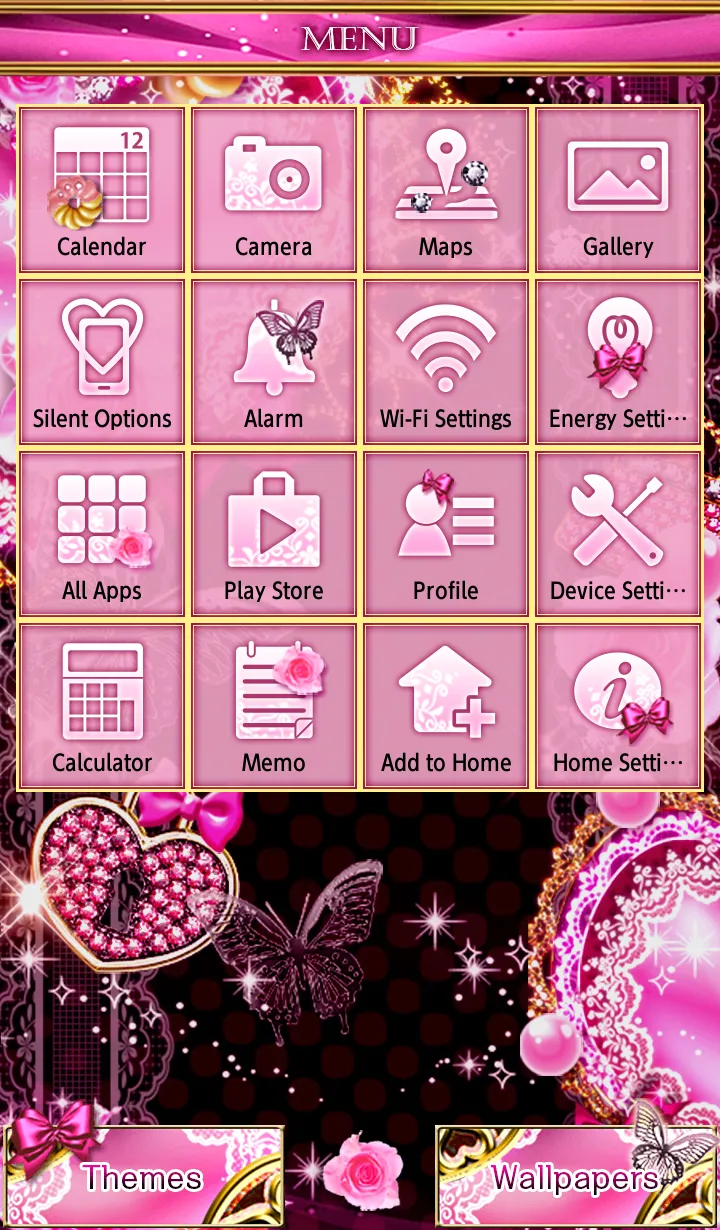 Decorative Hearts Theme +HOME | Indus Appstore | Screenshot