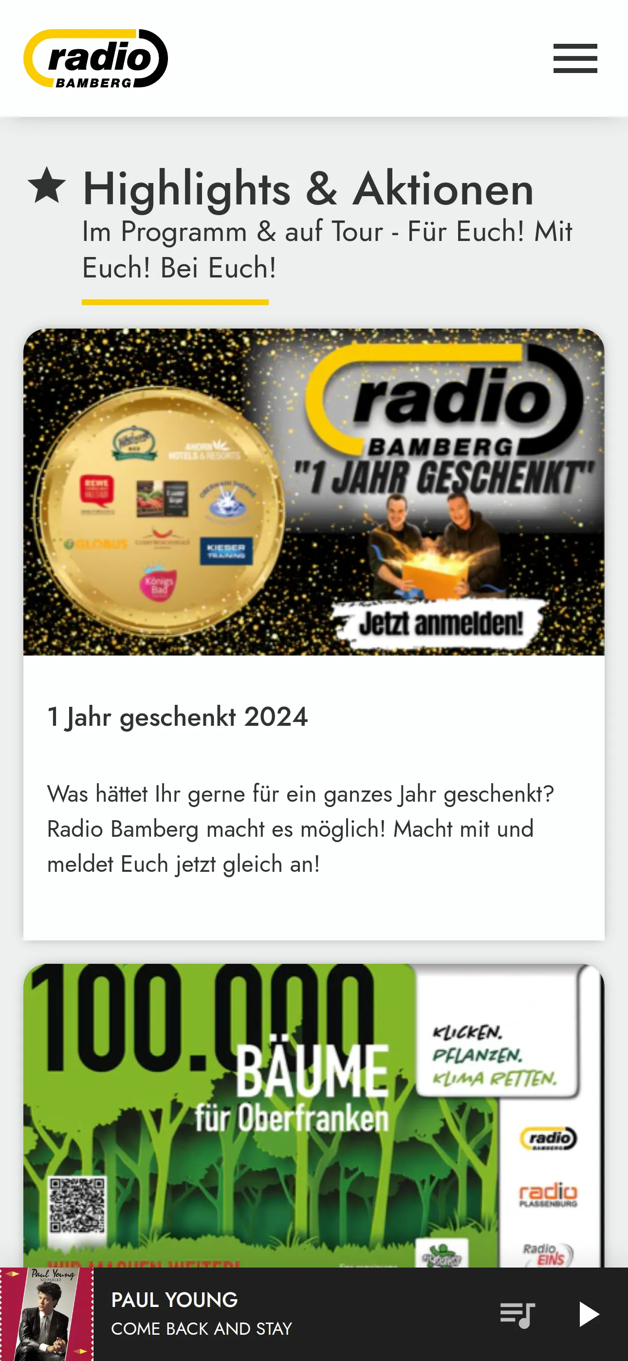 Radio Bamberg | Indus Appstore | Screenshot