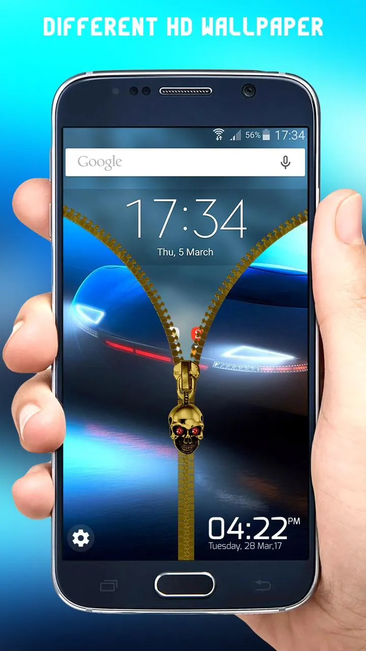 Car Zipper Lock Screen | Indus Appstore | Screenshot