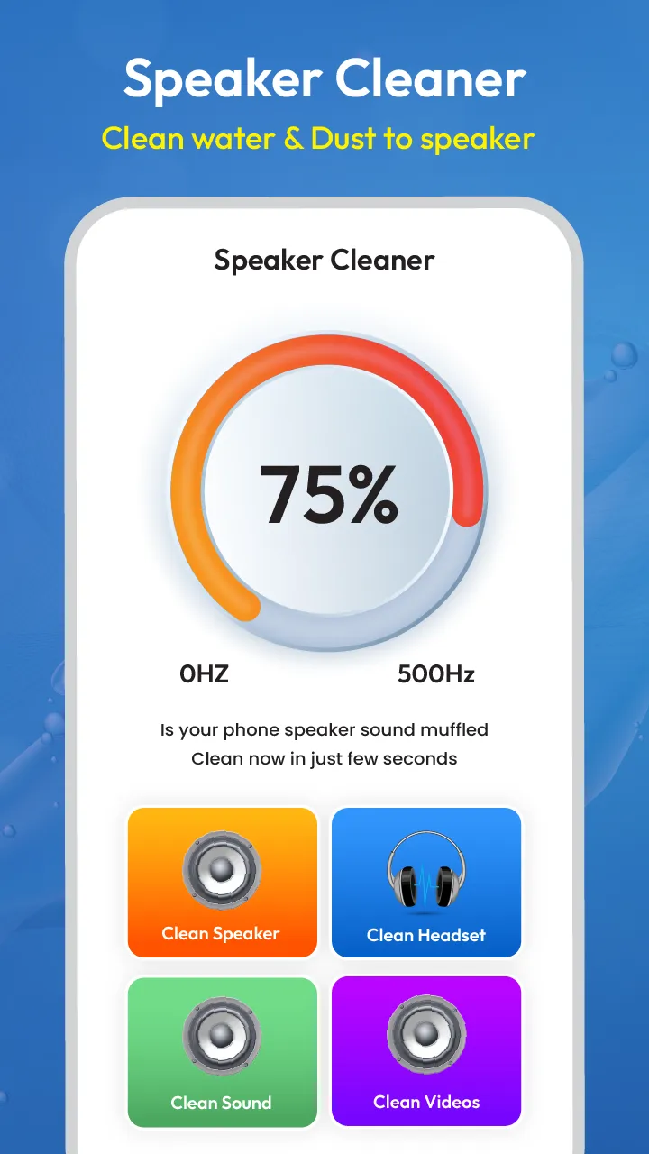 Speaker Cleaner - Remove Water | Indus Appstore | Screenshot