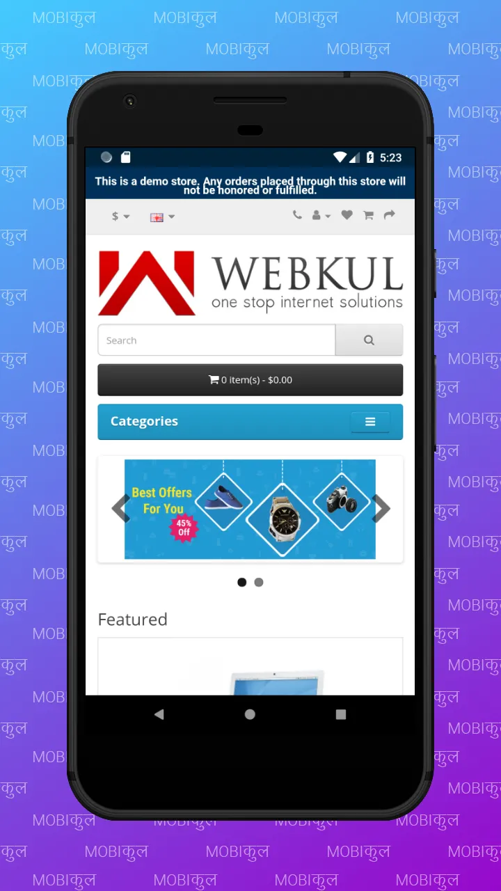 Mobikul Opencart Hybrid App | Indus Appstore | Screenshot