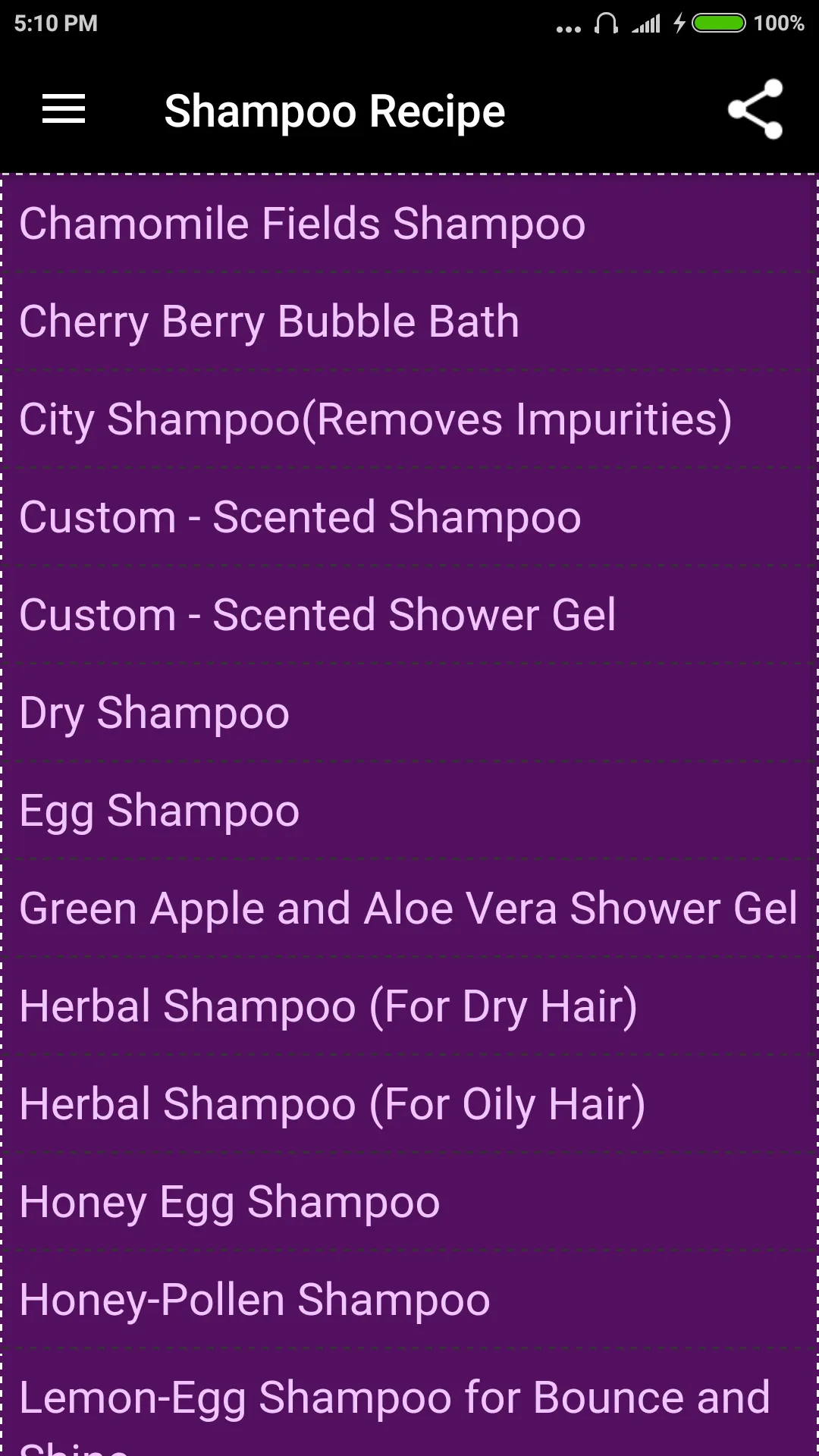 Shampoo Recipe | Indus Appstore | Screenshot