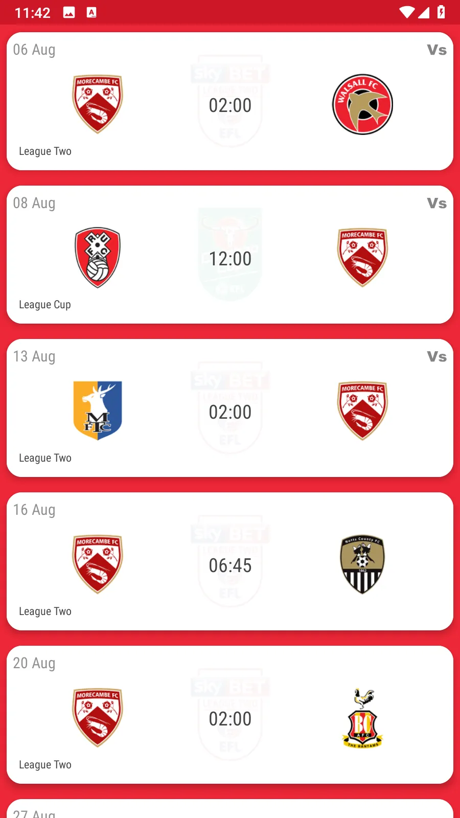 Morecambe FC Fan App | Indus Appstore | Screenshot