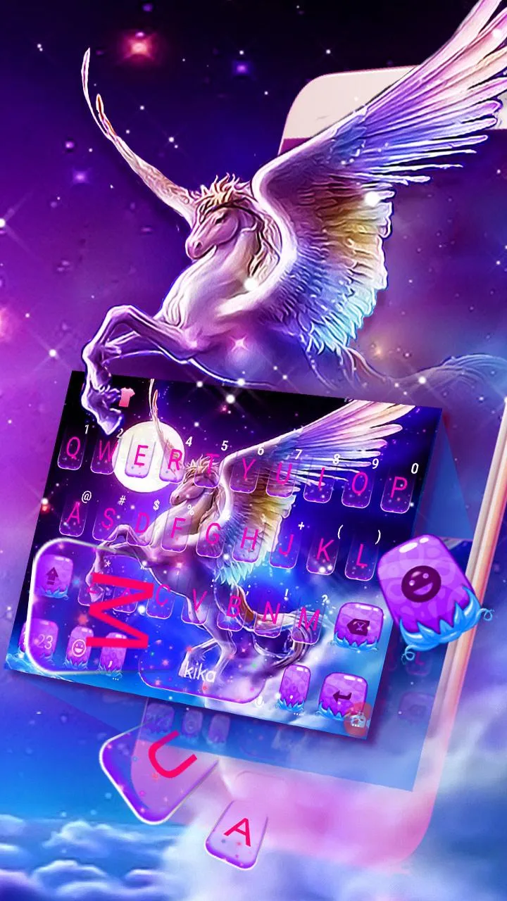 Dreamy Wing Unicorn Theme | Indus Appstore | Screenshot