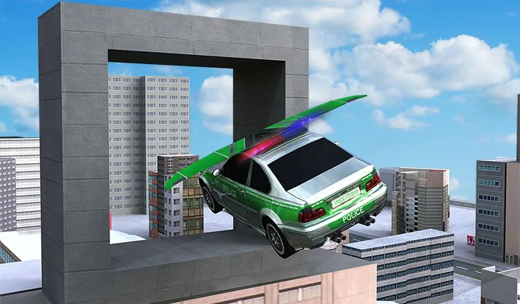 Police Flying Car 3D Simulator | Indus Appstore | Screenshot