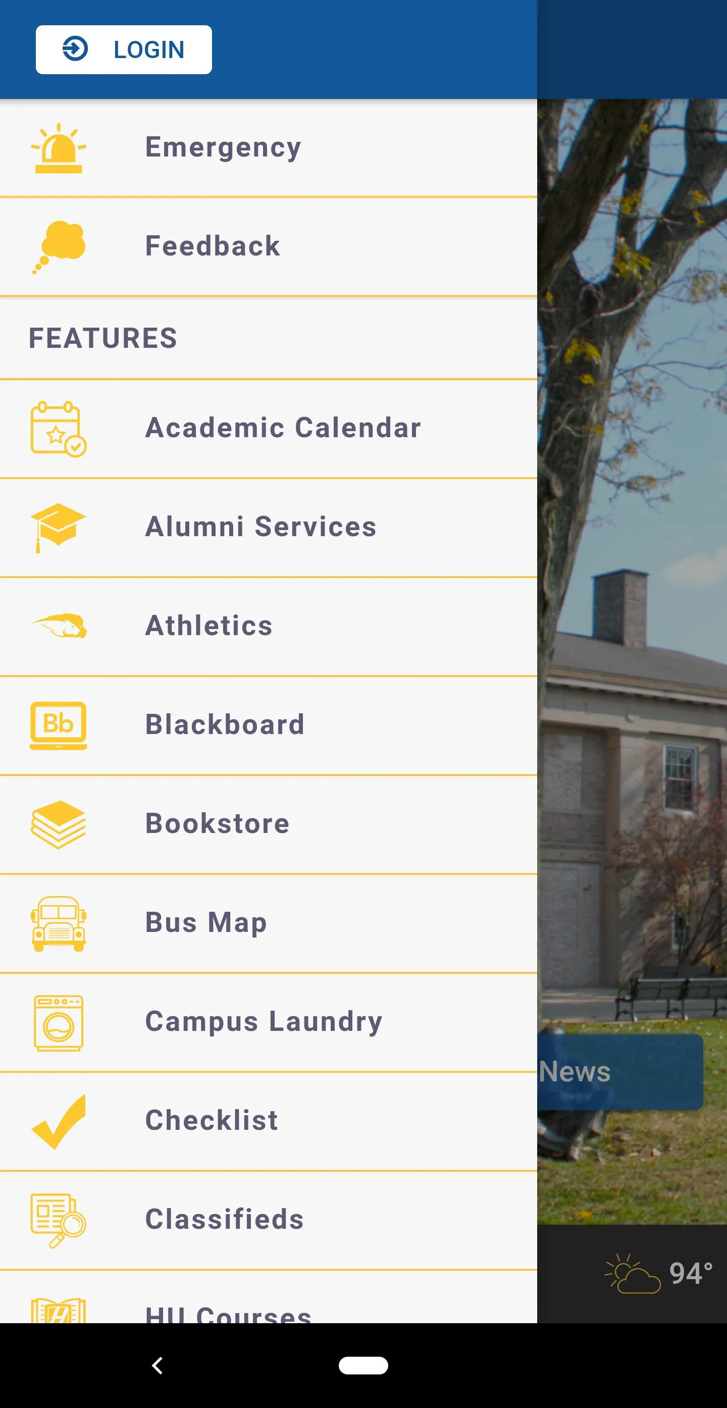 Hofstra University | Indus Appstore | Screenshot