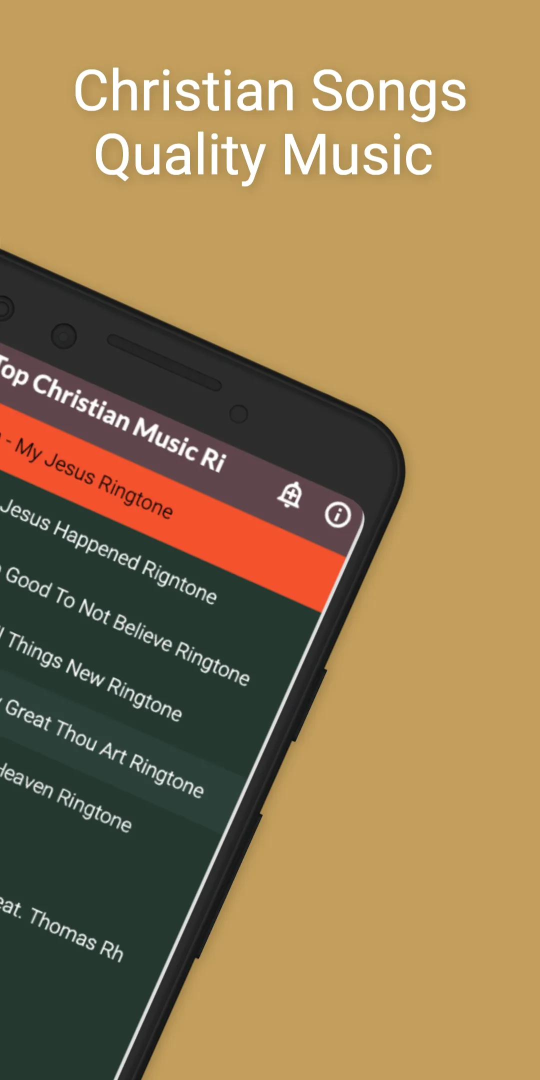 Christian Music Ringtones | Indus Appstore | Screenshot