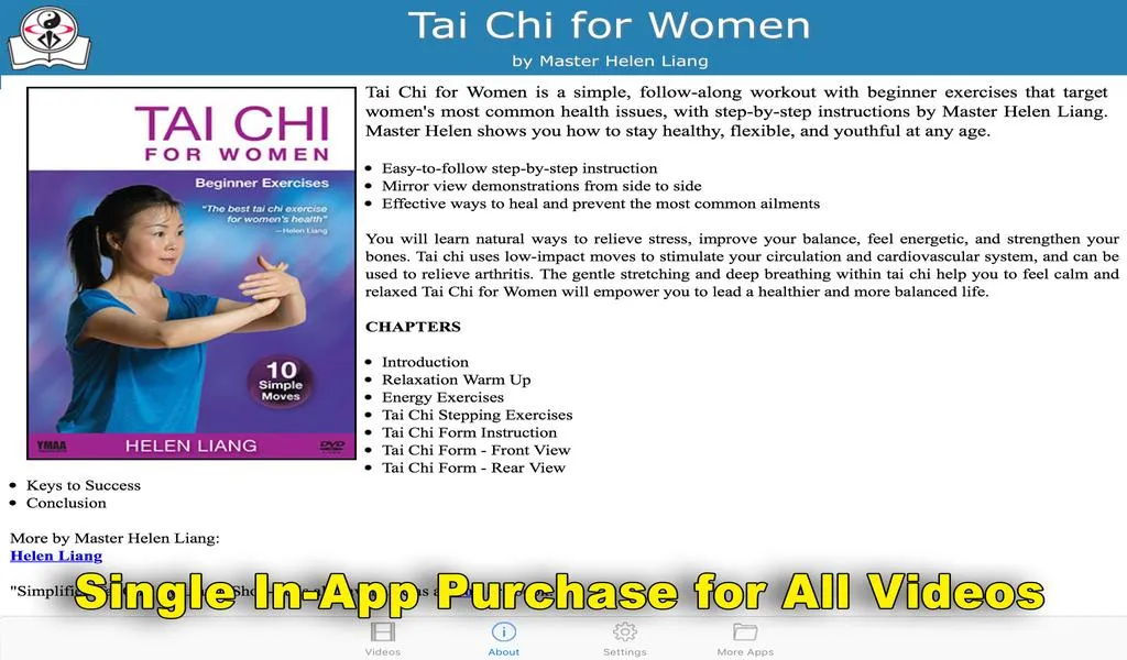 Tai Chi for Women (YMAA) | Indus Appstore | Screenshot