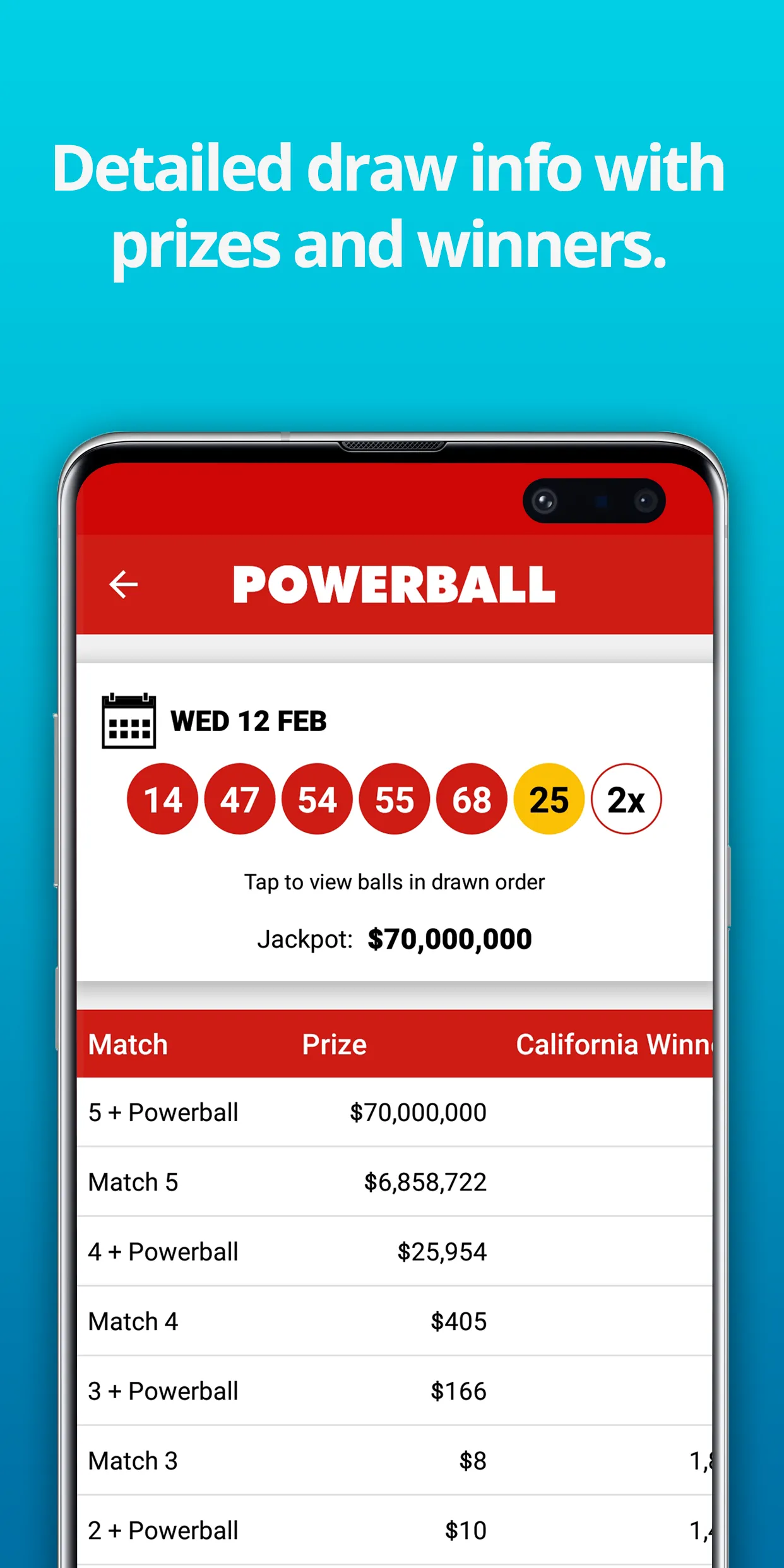 California Lottery Results | Indus Appstore | Screenshot