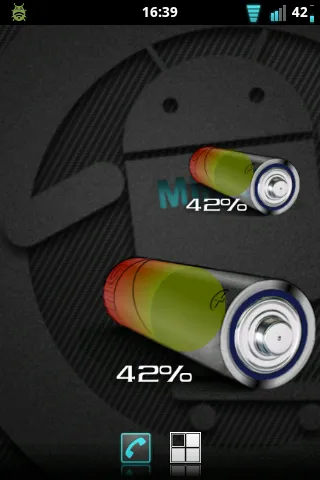 3D AA Battery Widget | Indus Appstore | Screenshot