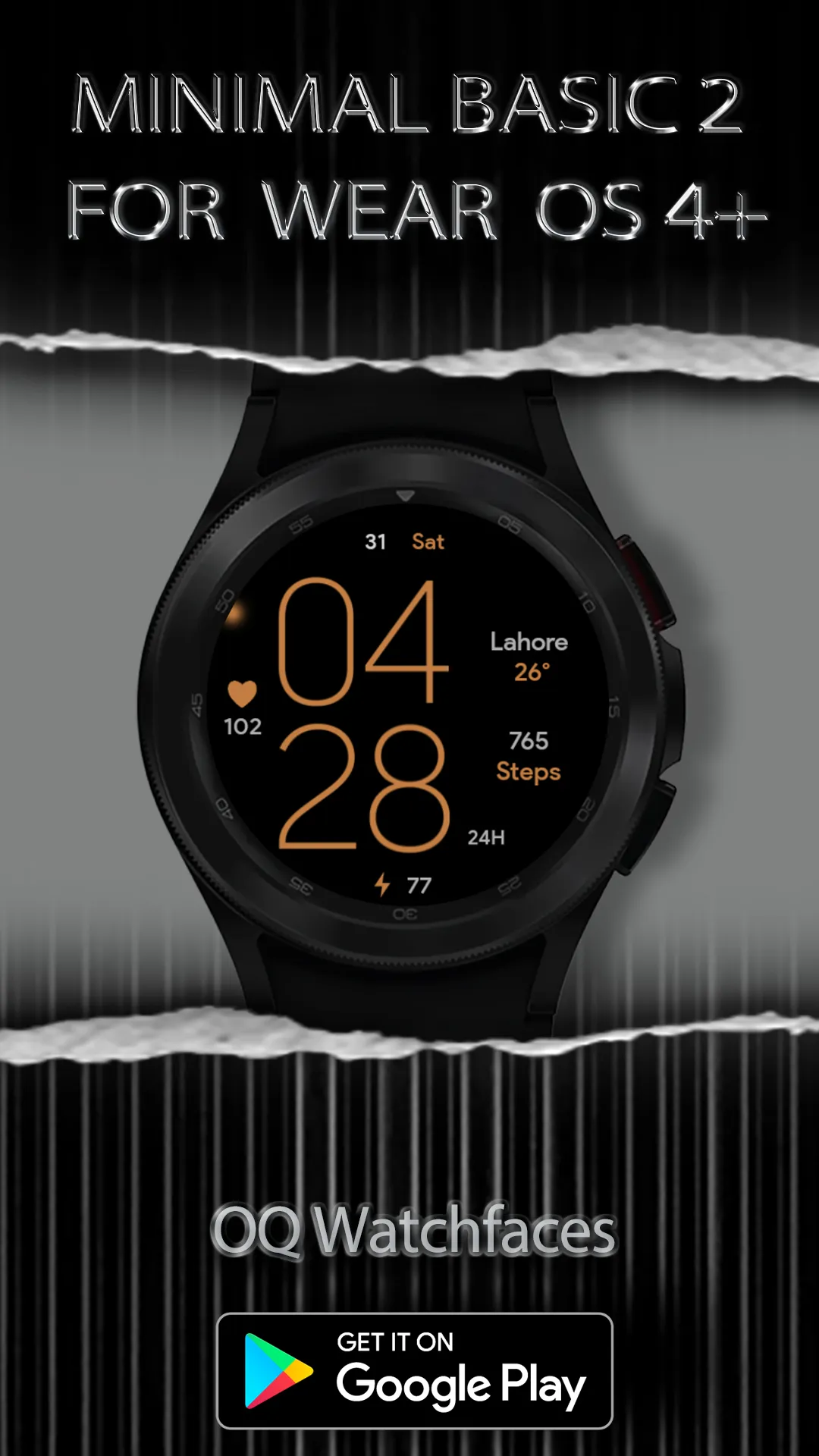 Minimal Basic 2 Wear OS 4+ | Indus Appstore | Screenshot