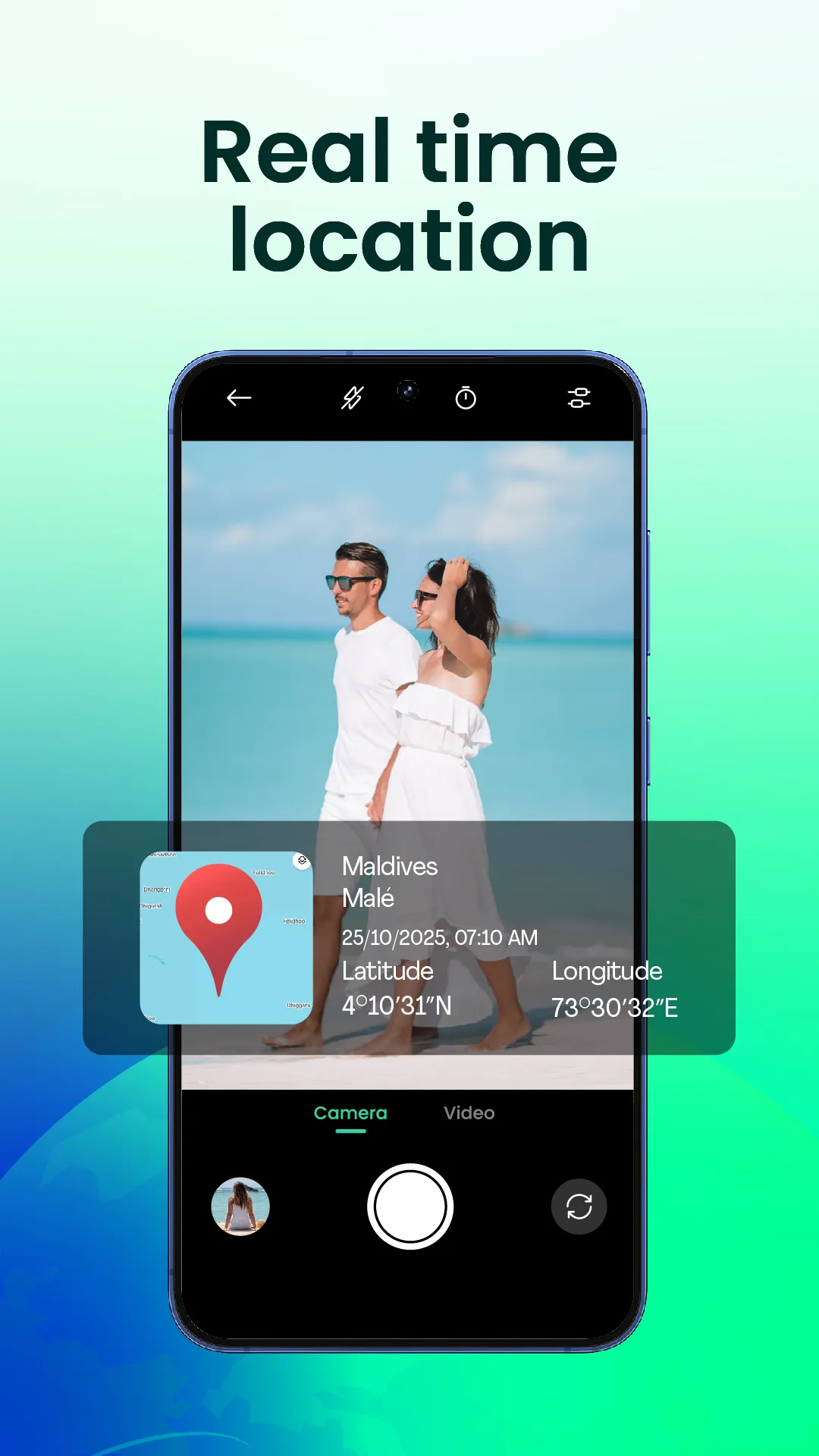 GPS Cam: Timestamp & Location | Indus Appstore | Screenshot