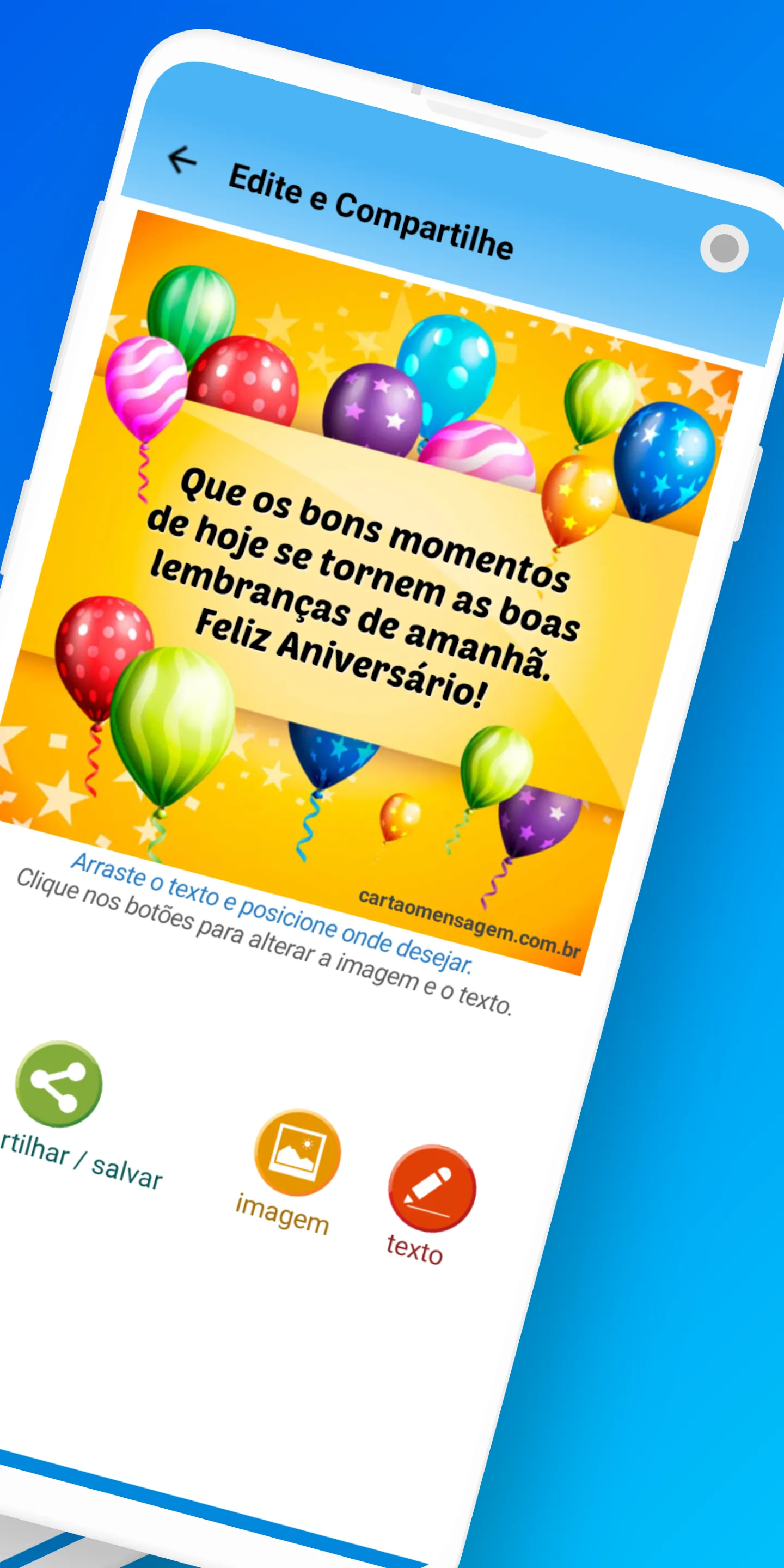 Cartão Mensagem de Aniversário | Indus Appstore | Screenshot