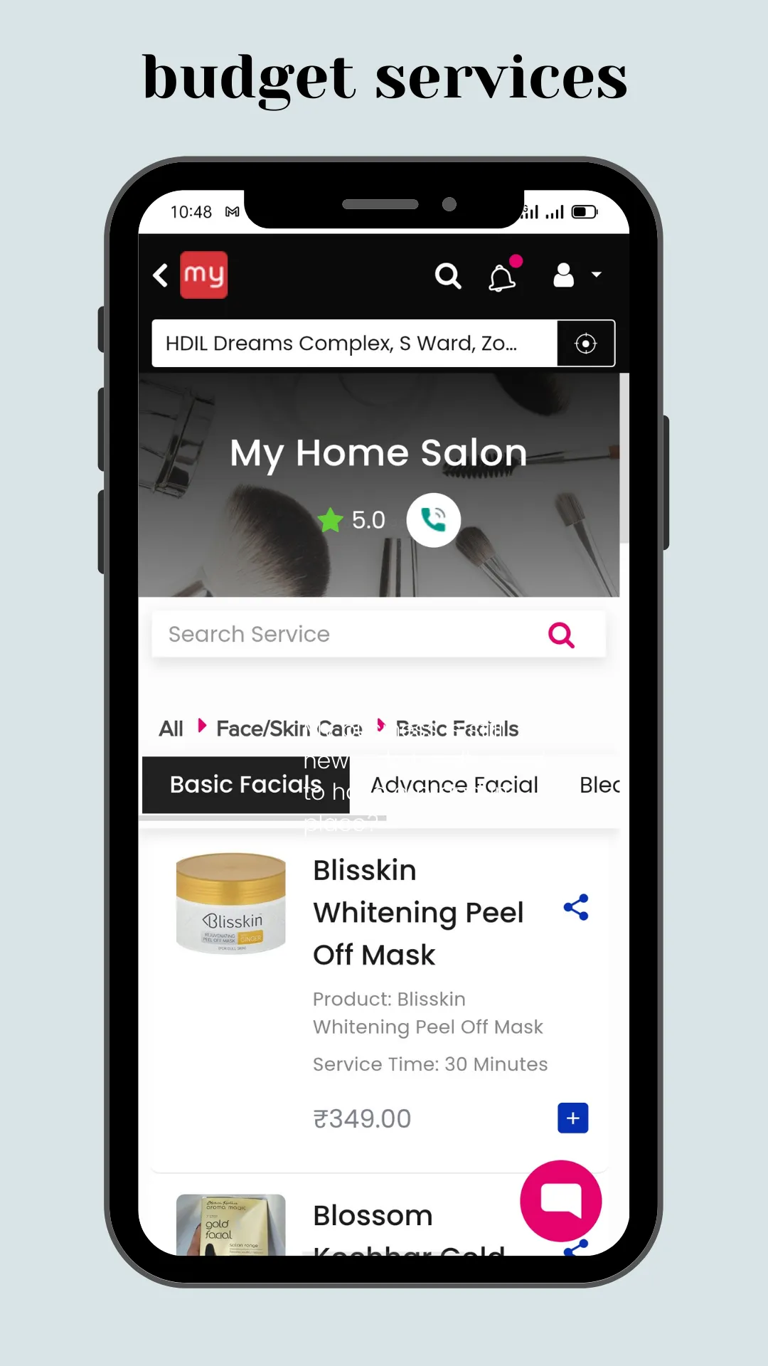 My Home Salon - Most Affordabl | Indus Appstore | Screenshot