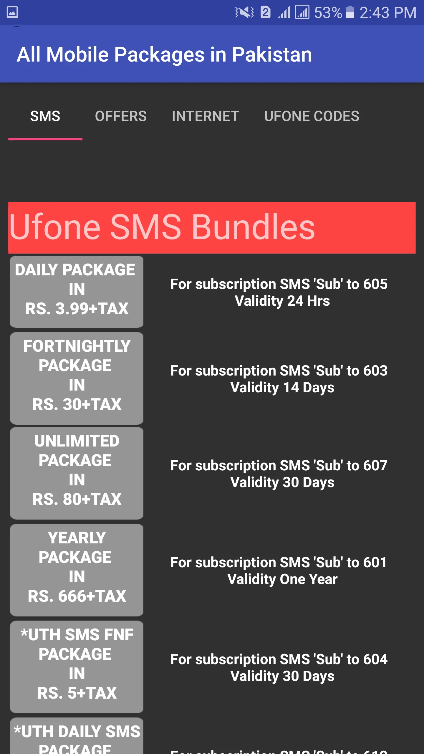 Mobile Packages Pakistan 2018 | Indus Appstore | Screenshot