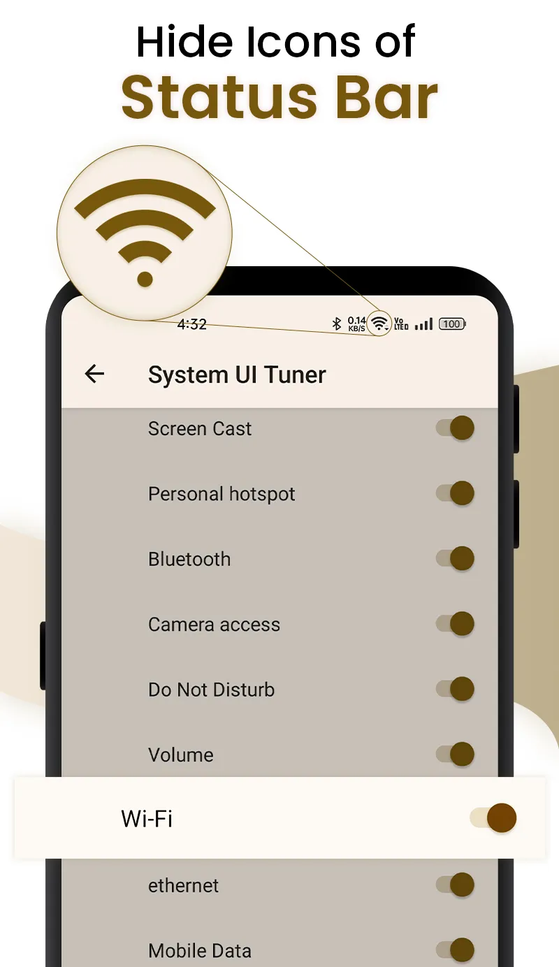 Statusbar Icon Hider Customize | Indus Appstore | Screenshot