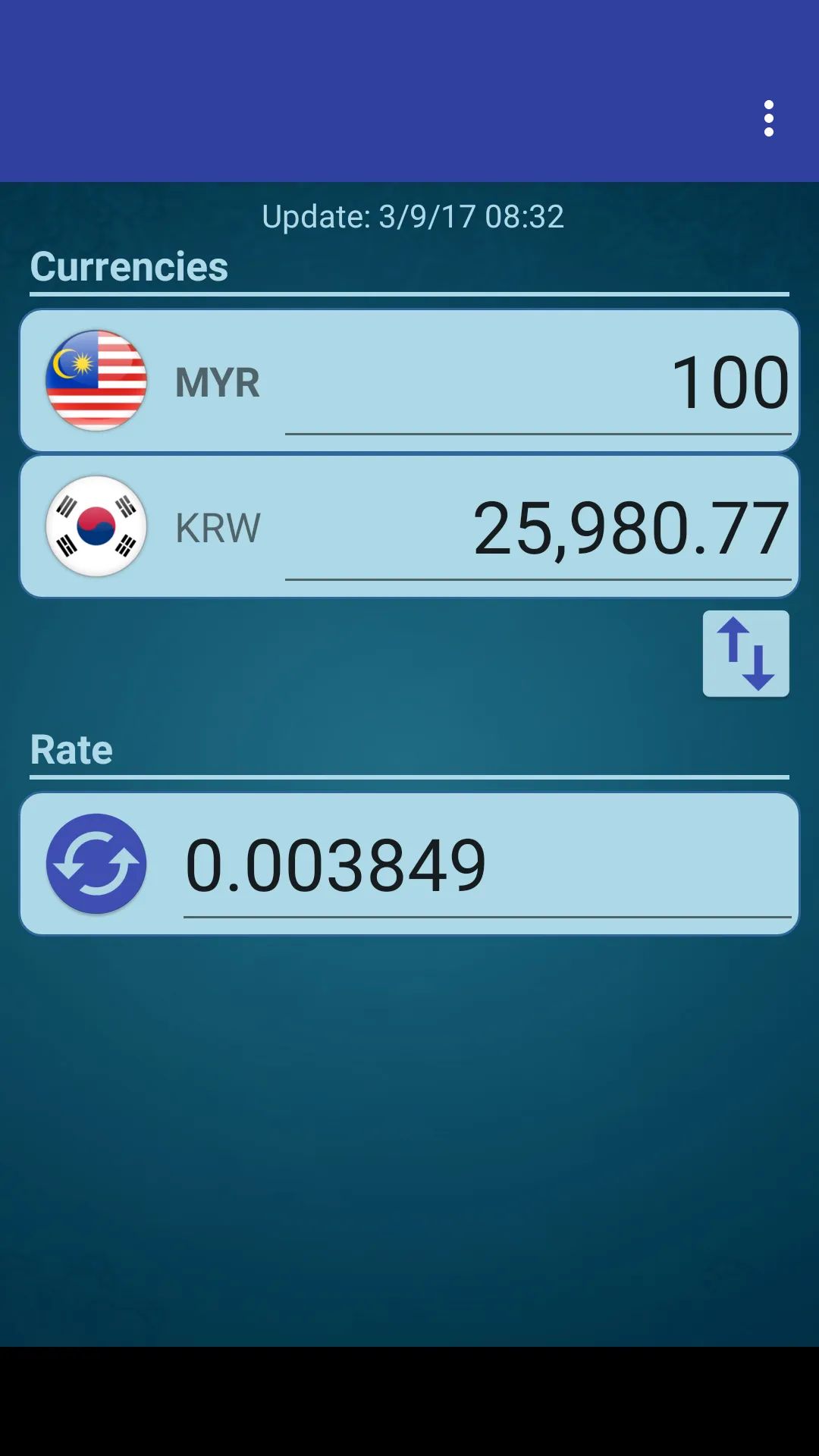 KRW Won x Malaysian Ringgit | Indus Appstore | Screenshot