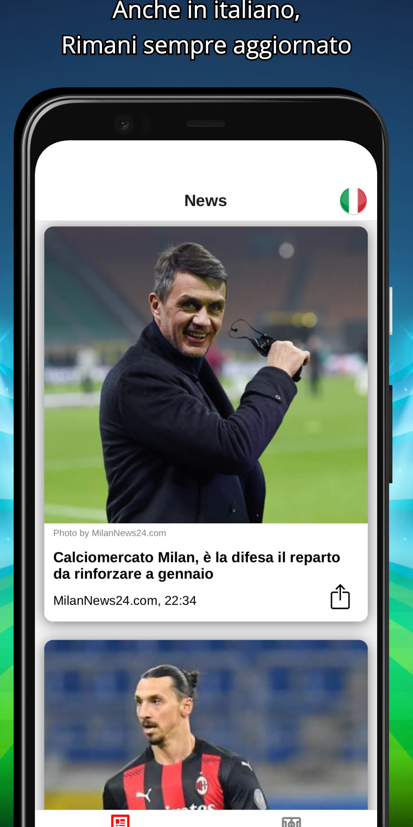 Soccer News For Rossoneri - La | Indus Appstore | Screenshot