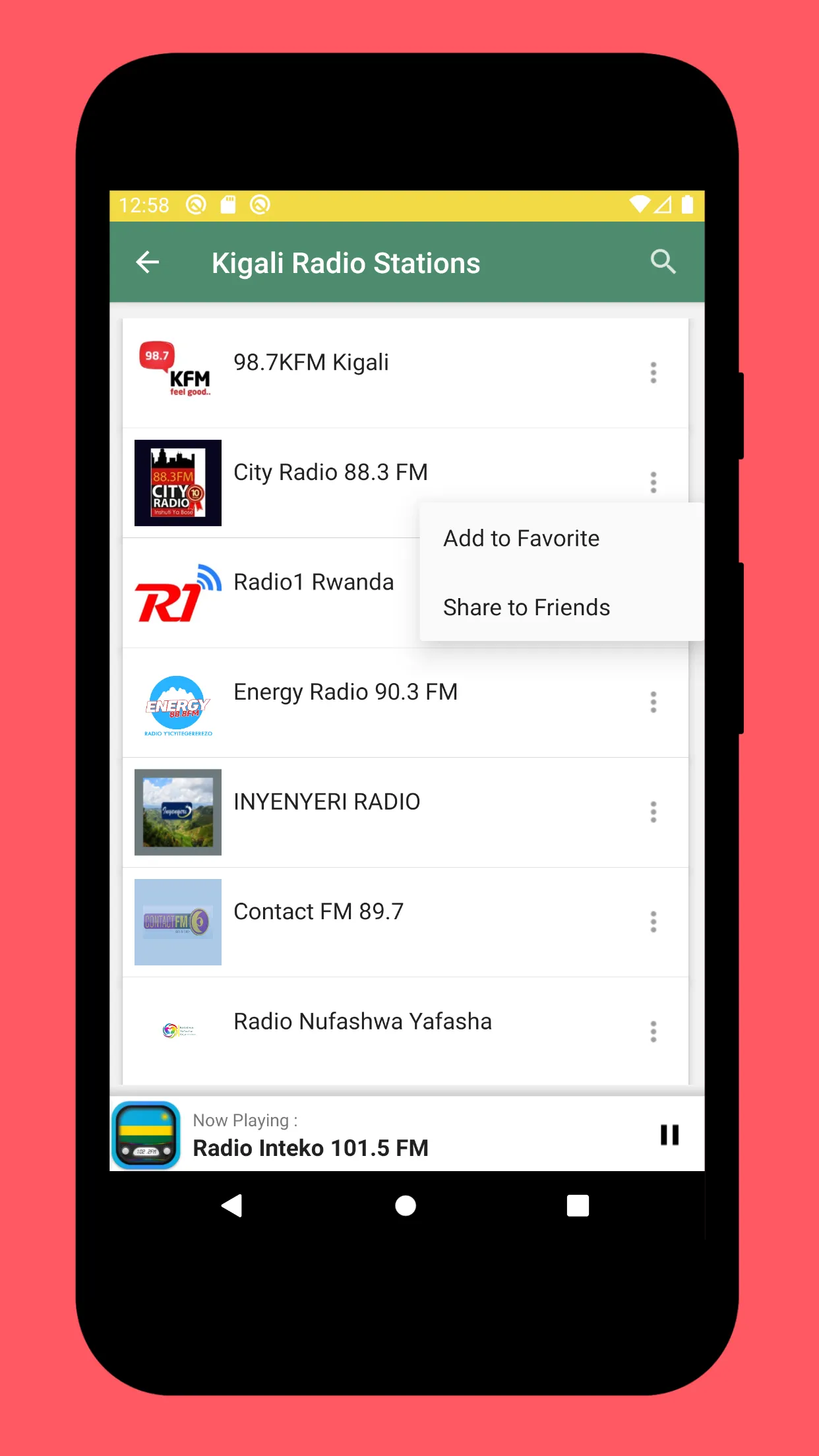 Radio Rwanda FM + Radio Online | Indus Appstore | Screenshot