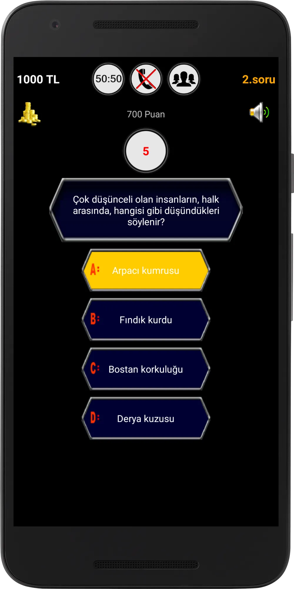 Milyoner Bilgi Yarışması | Indus Appstore | Screenshot