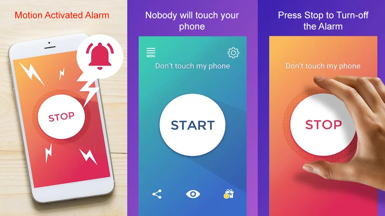 Don't Touch My Phone - Alarm | Indus Appstore | Screenshot