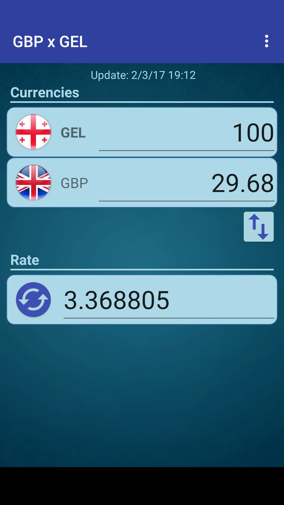 British Pound x Georgian Lari | Indus Appstore | Screenshot