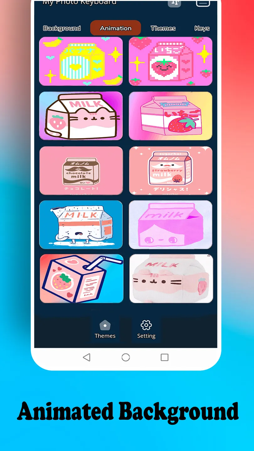 Kawaii Milk keyboard | Indus Appstore | Screenshot