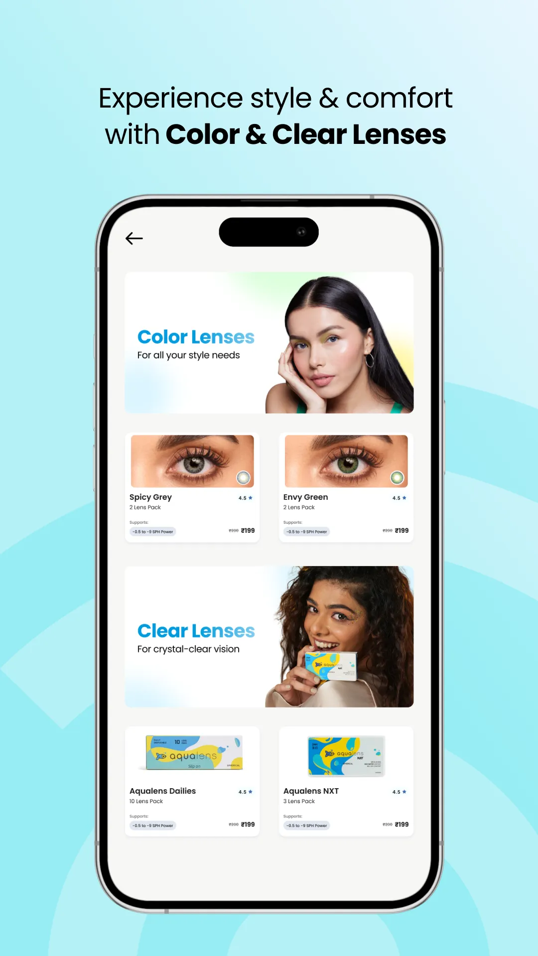 Aqualens Contact Lenses | Indus Appstore | Screenshot