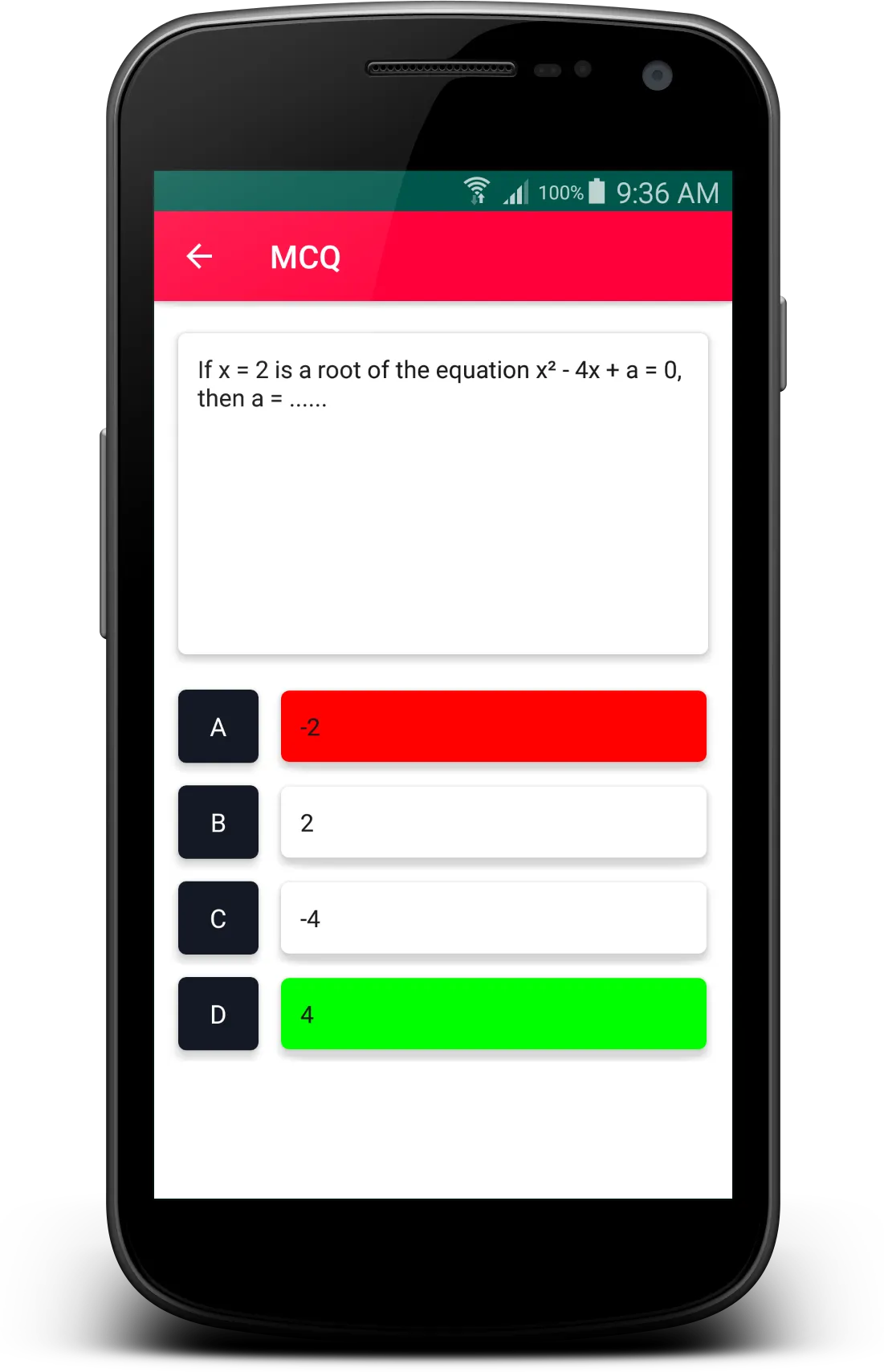 10th Class GSEB Maths - MCQ (E | Indus Appstore | Screenshot