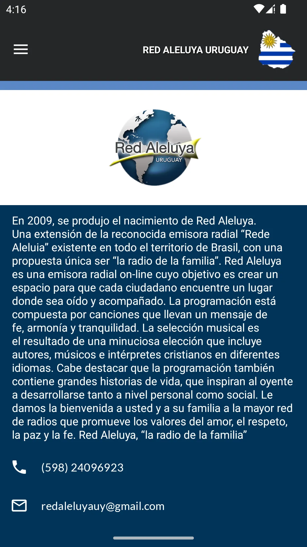 Red Aleluya Uruguay | Indus Appstore | Screenshot