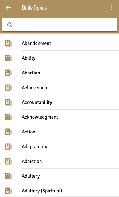 Topical Bible Studies - Topics | Indus Appstore | Screenshot