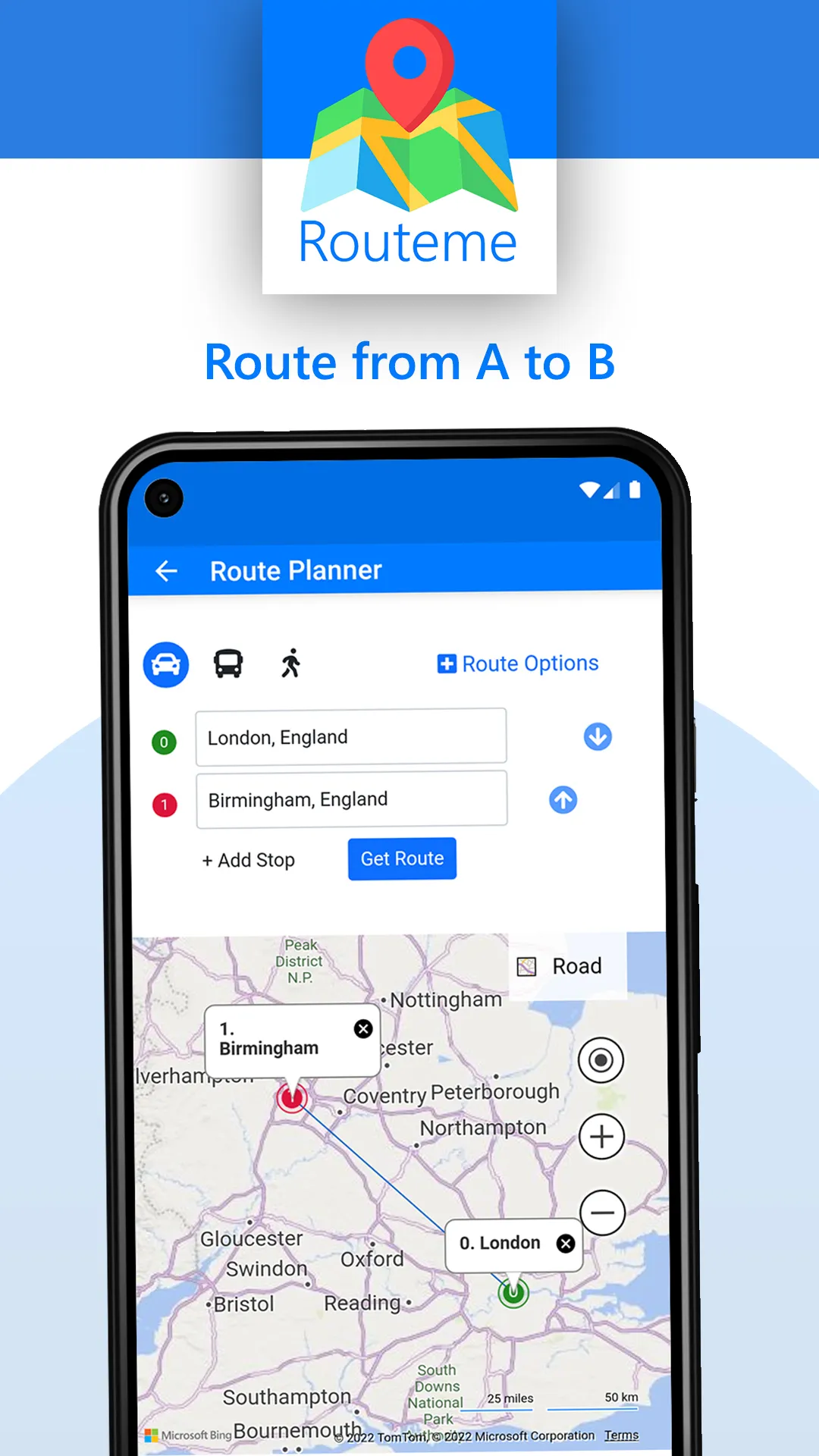 Routeme - Route Planner & Maps | Indus Appstore | Screenshot