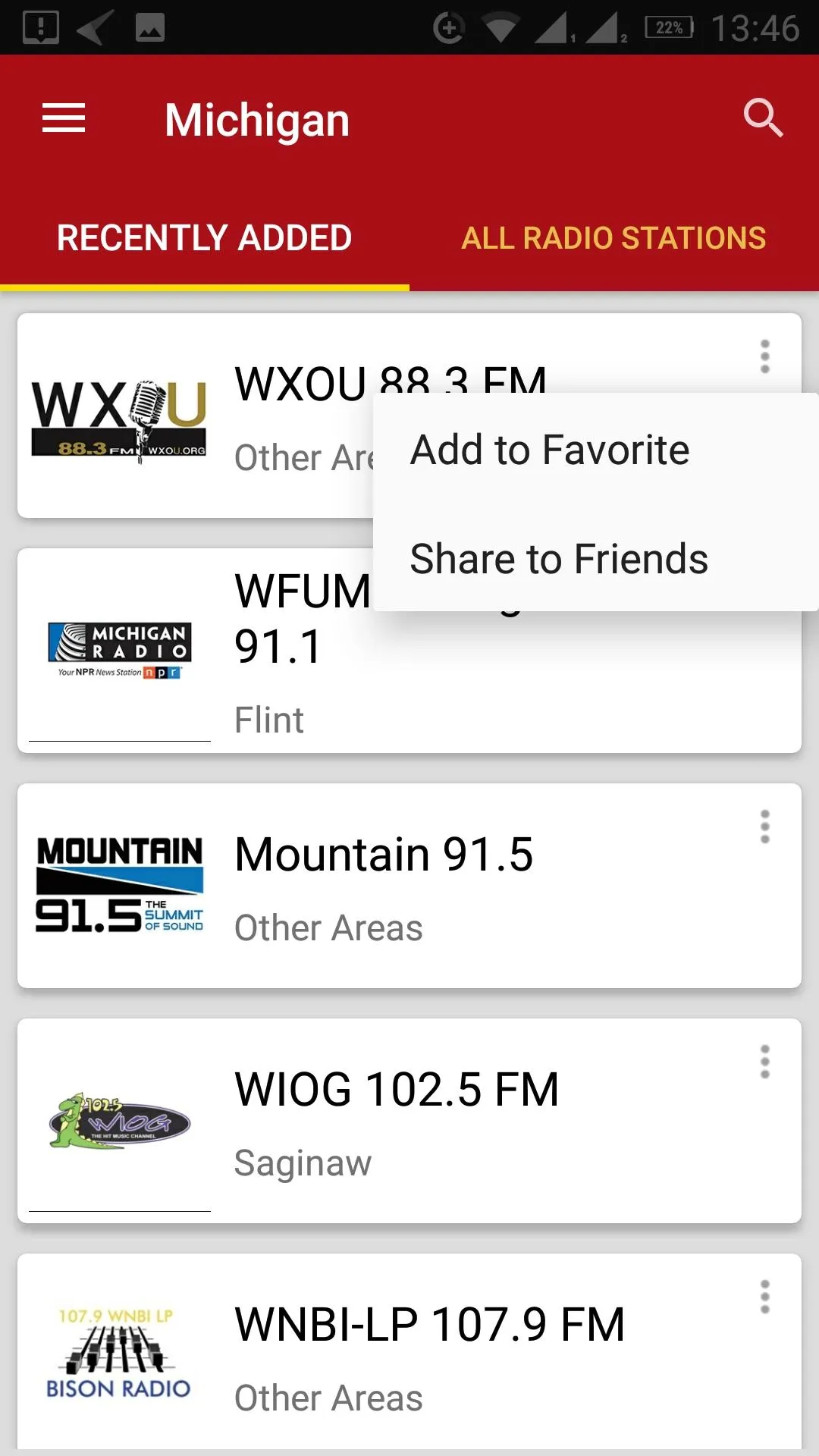 Michigan Radio Stations - USA | Indus Appstore | Screenshot