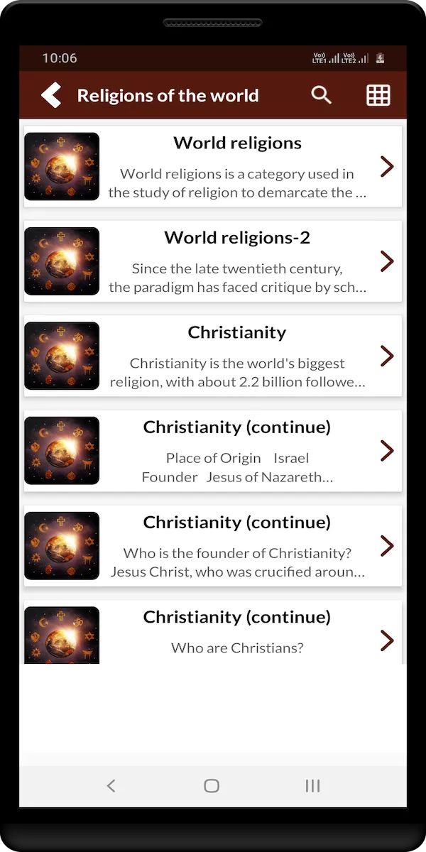 Religions of the world | Indus Appstore | Screenshot