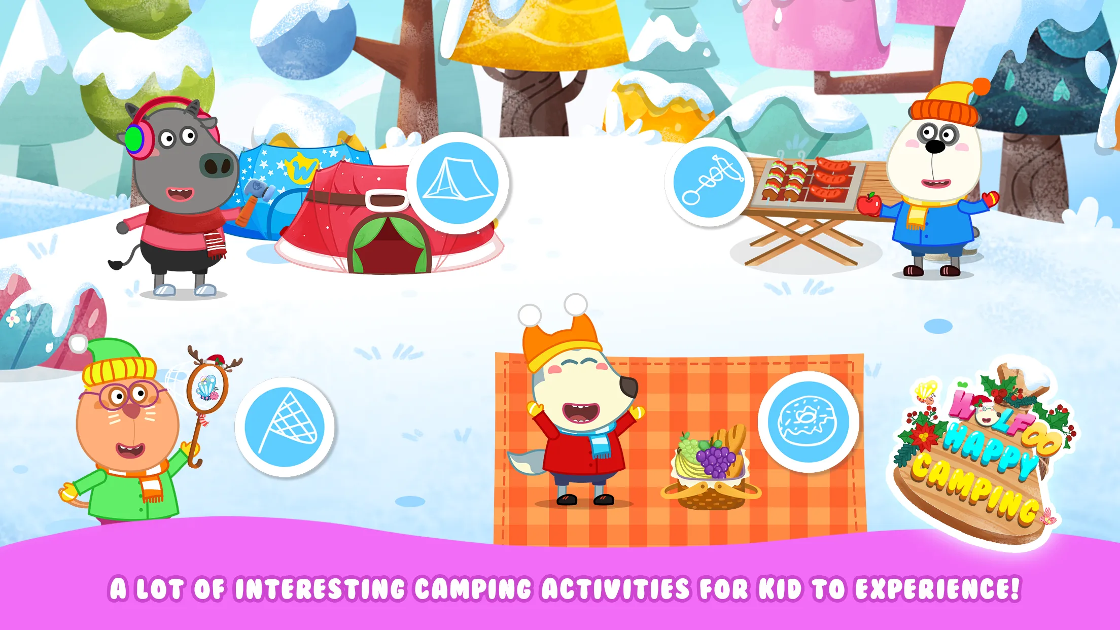 Wolfoo Happy Christmas Camping | Indus Appstore | Screenshot