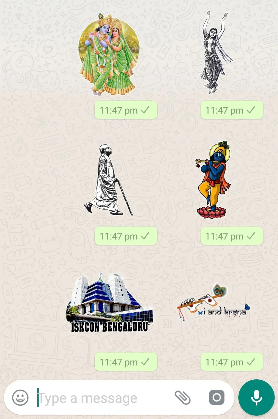 Hare Krishna Stickers for WApp | Indus Appstore | Screenshot