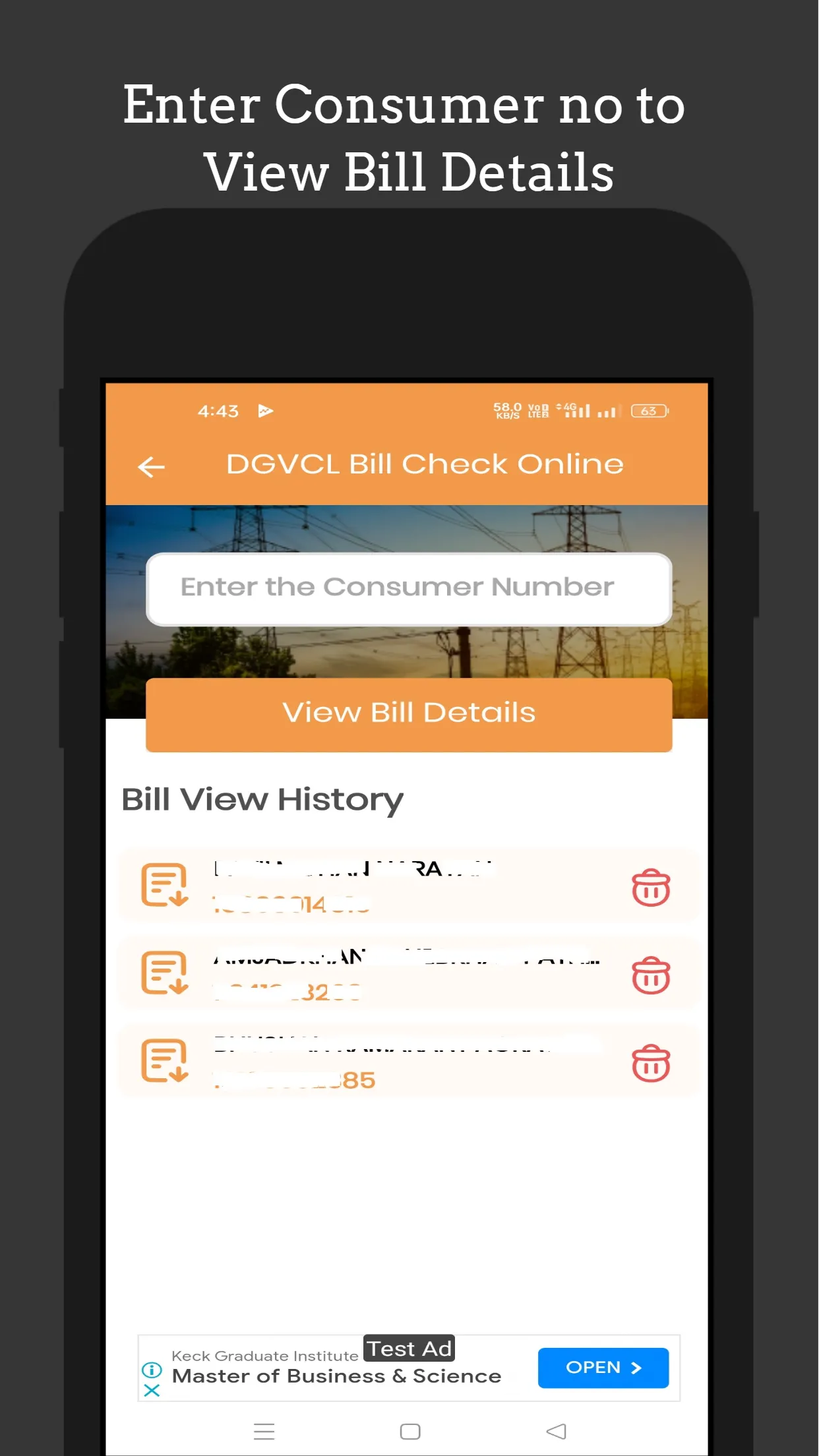 DG Vij Bill Check Online | Indus Appstore | Screenshot