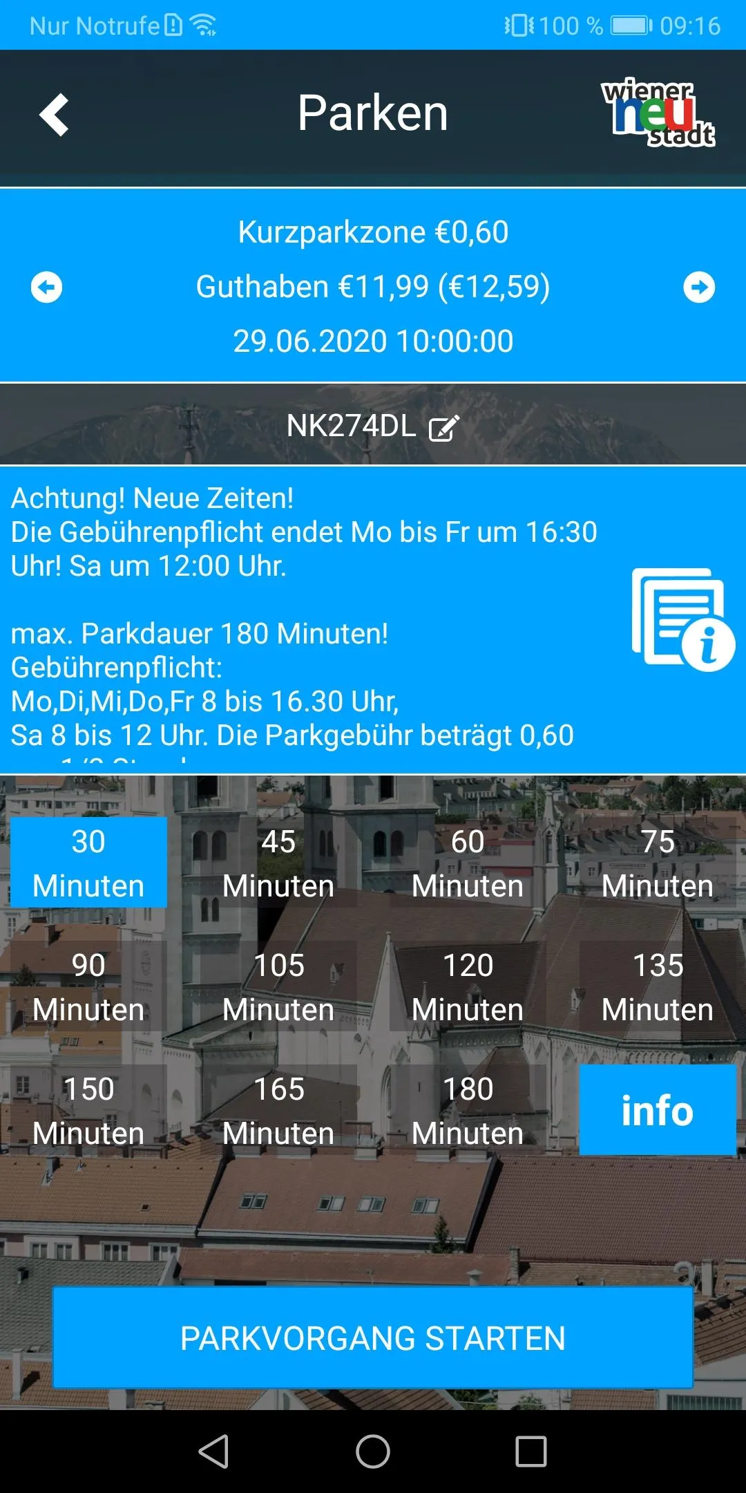 Parken Wiener Neustadt | Indus Appstore | Screenshot