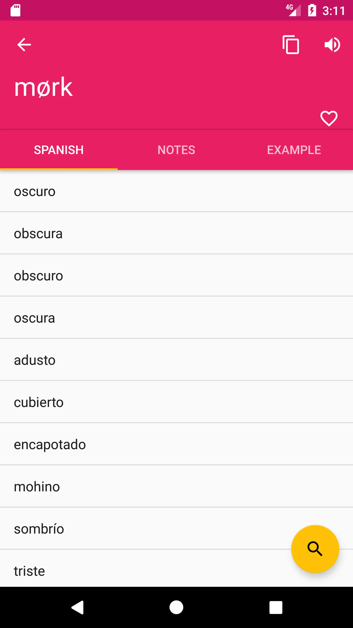 Norwegian Spanish Dictionary | Indus Appstore | Screenshot