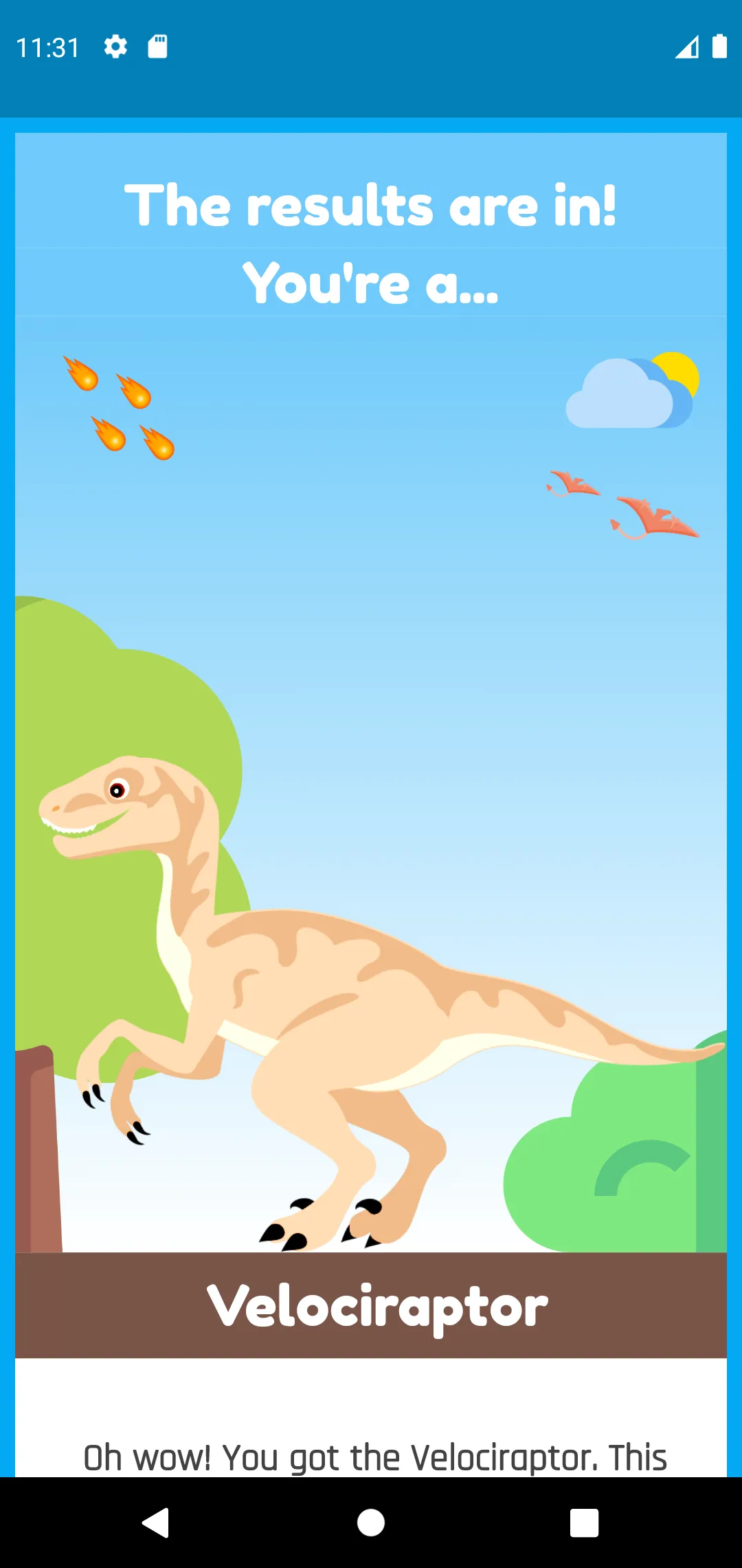 What Dinosaur Am I? | Indus Appstore | Screenshot