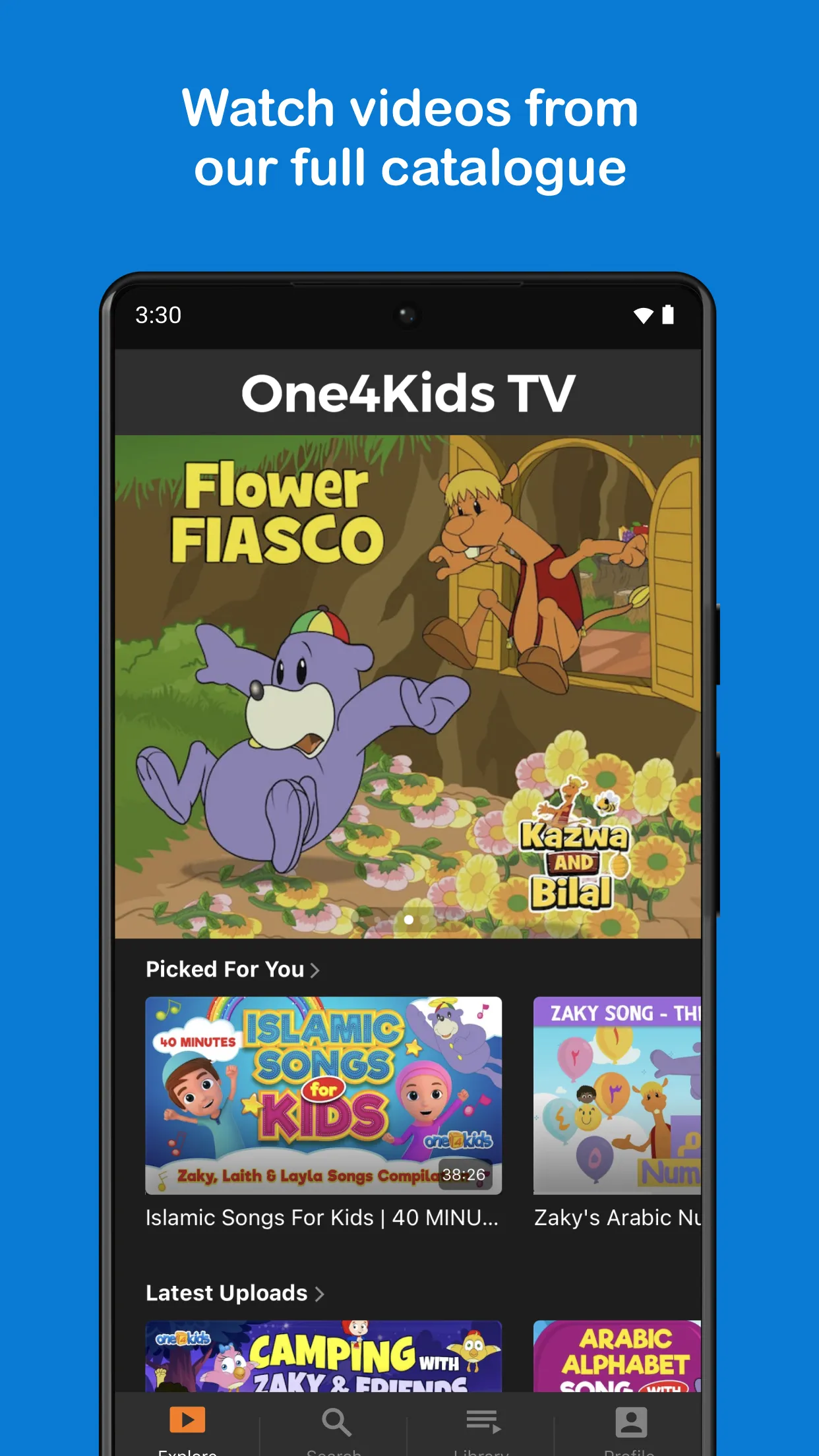 One4kids TV | Indus Appstore | Screenshot